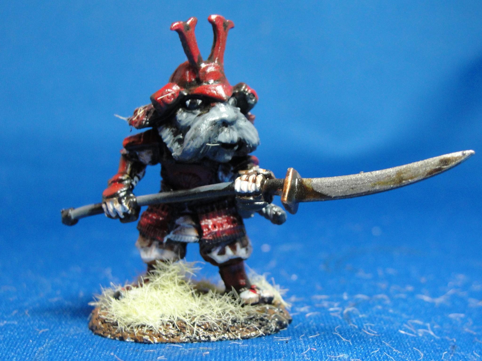 Dark Sword Miniatures, Guinea Pig Samurai, Samurai, Fantasy