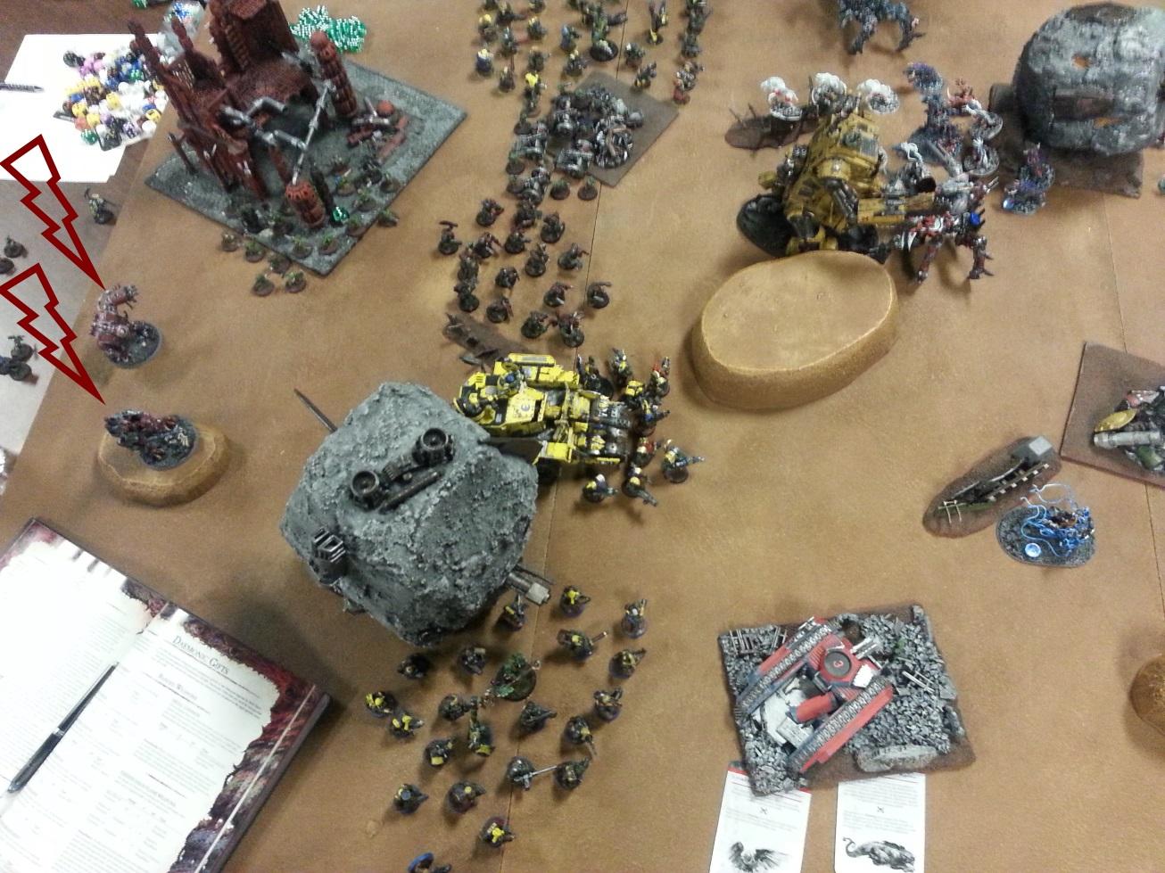 Battle Report, Chaos Daemons, Daemons, Harrowed, Orks