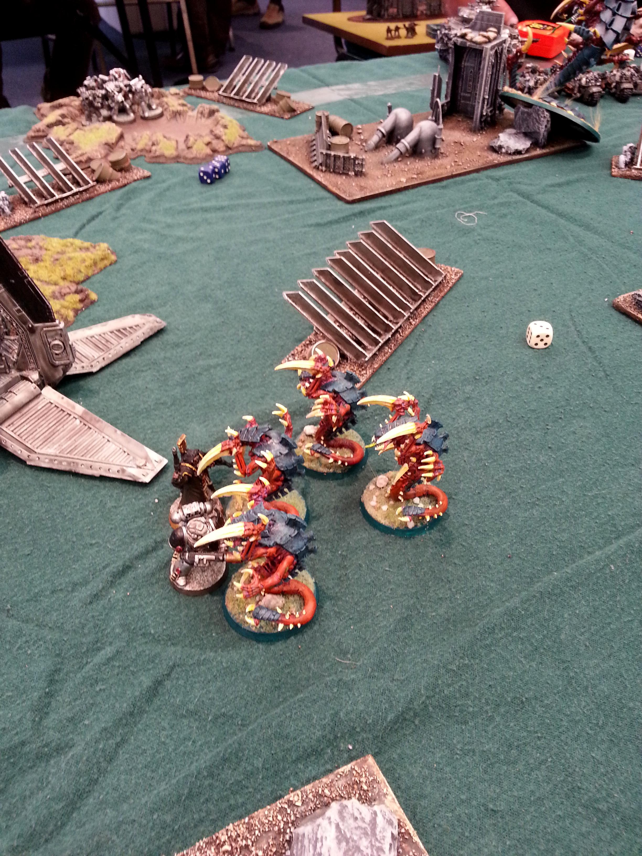 Turn 2a Tyranids: Raveners eat Sternguard