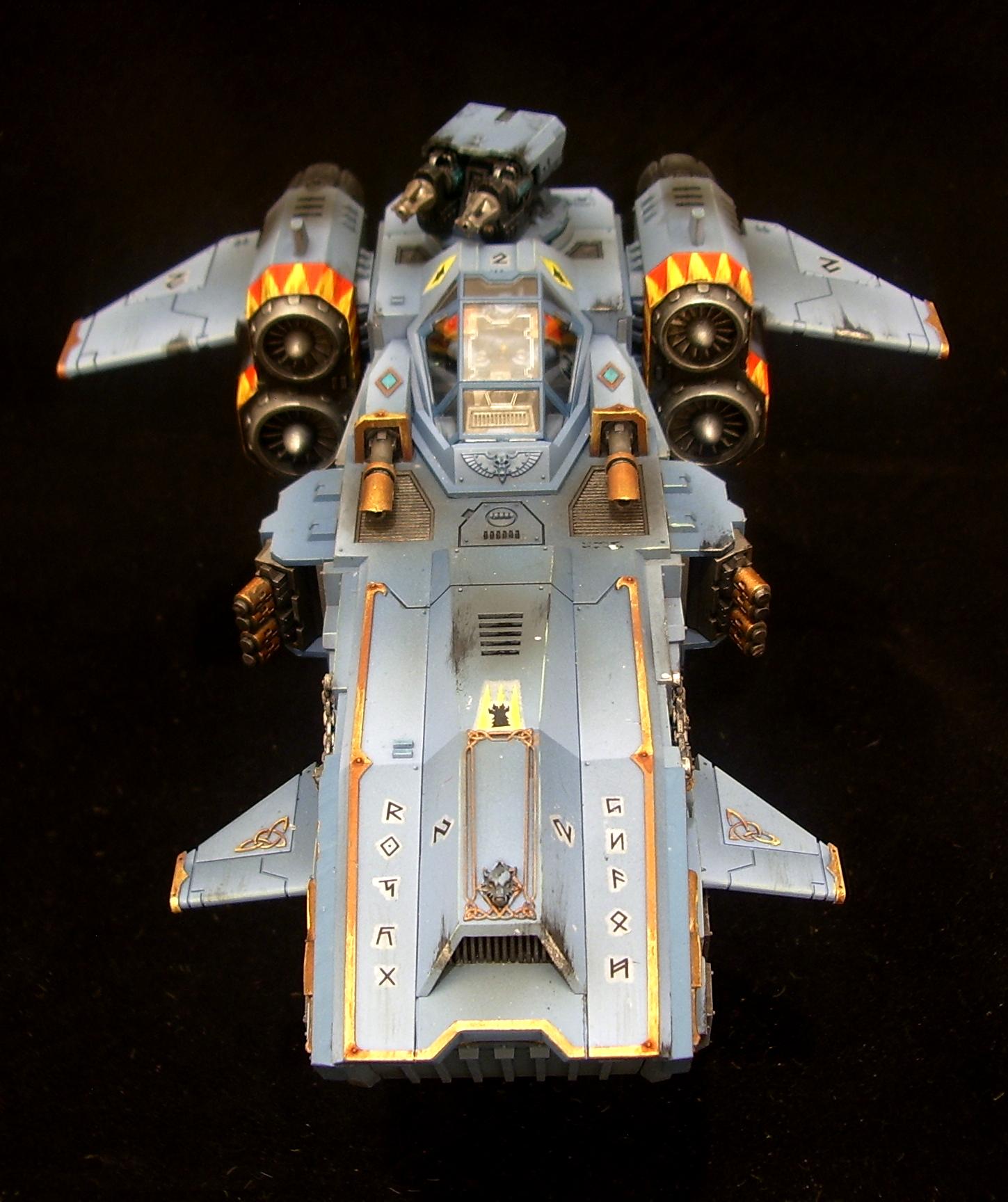 2014, New Release, Space Wolves, Stormfang, Stormwolf, Stormwolf Transporter, Weathered