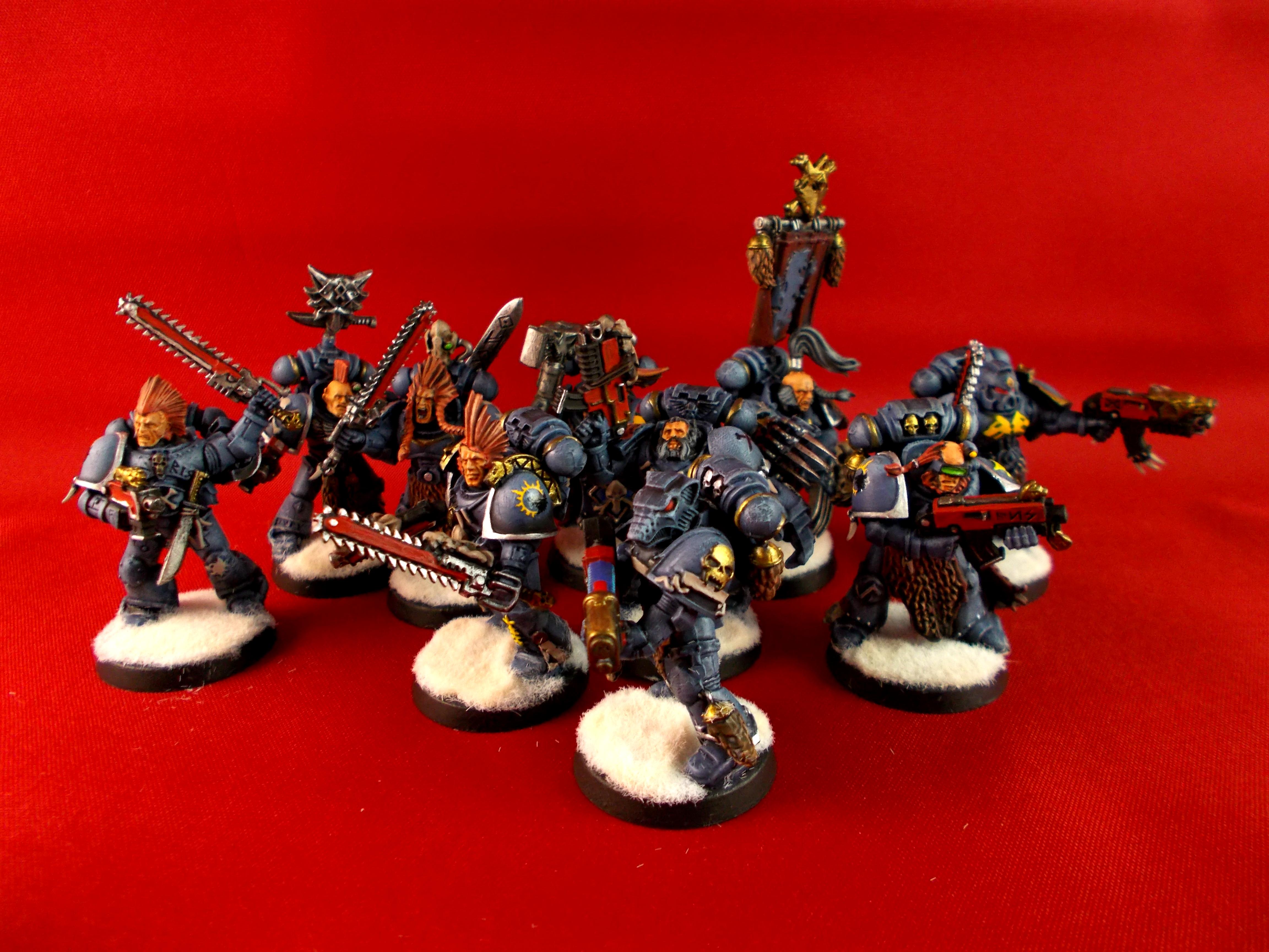 Bolters, Chainswords, Plasma Gun, Space Marines, Space Wolves, Warhammer 40,000