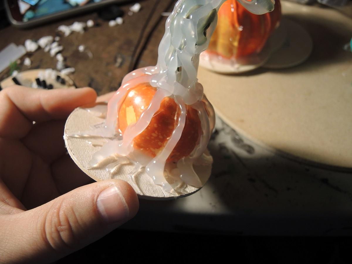 Alien, Commission, Hotglue, Lolipop Sticks, Pumpkin, Styrofaom, Terrain, Tutorial, Waaazag, Warhammer 40,000, Warhammer Fantasy, Wire, Wooden Shapes, Work In Progress