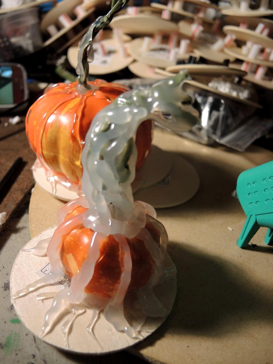 Alien, Commission, Hotglue, Lolipop Sticks, Pumpkin, Styrofaom, Terrain, Tutorial, Waaazag, Warhammer 40,000, Warhammer Fantasy, Wire, Wooden Shapes, Work In Progress