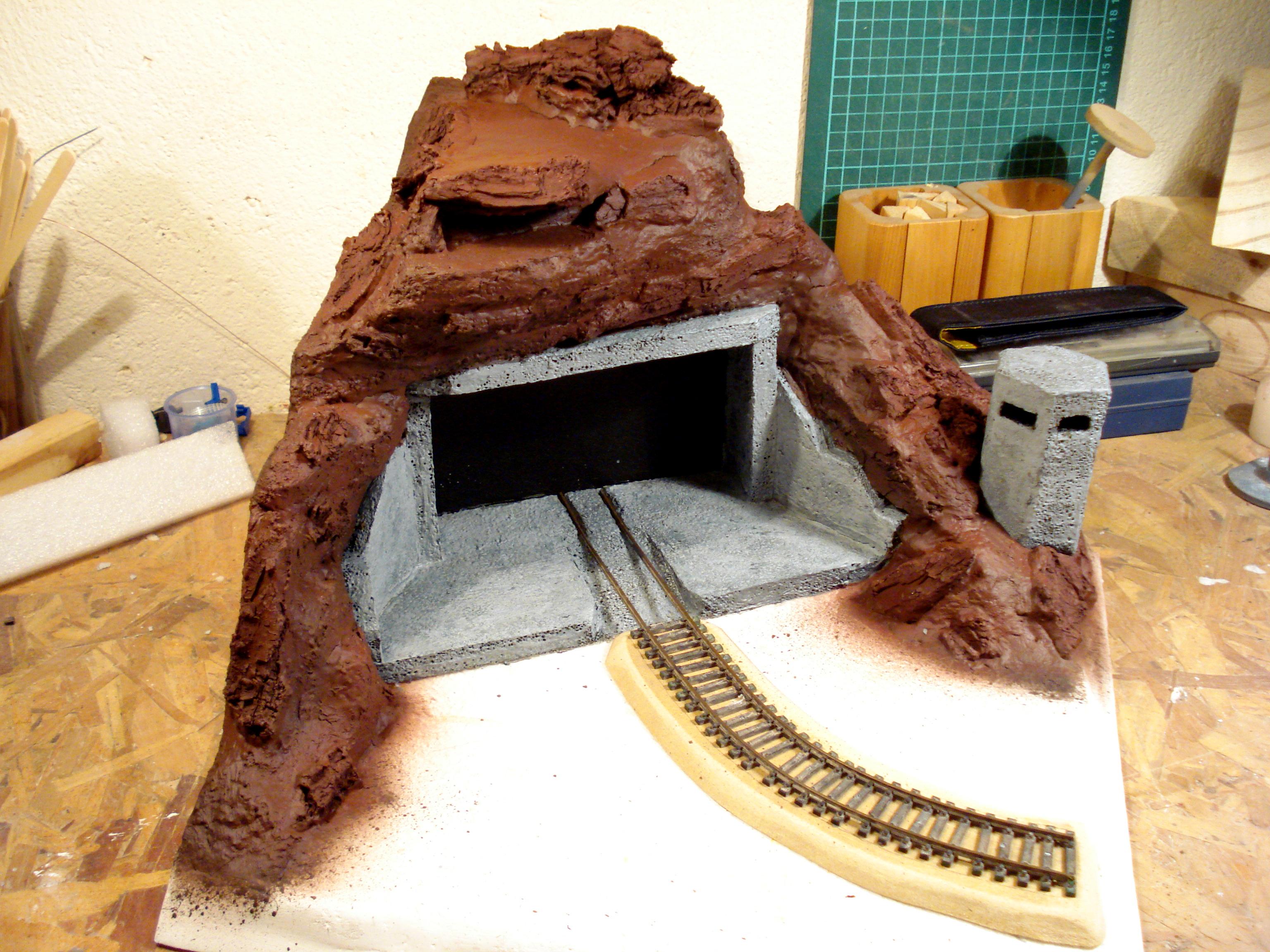 Railroad, Scratch, Scratch Build, Terrain, Tunnel, Work In Progress