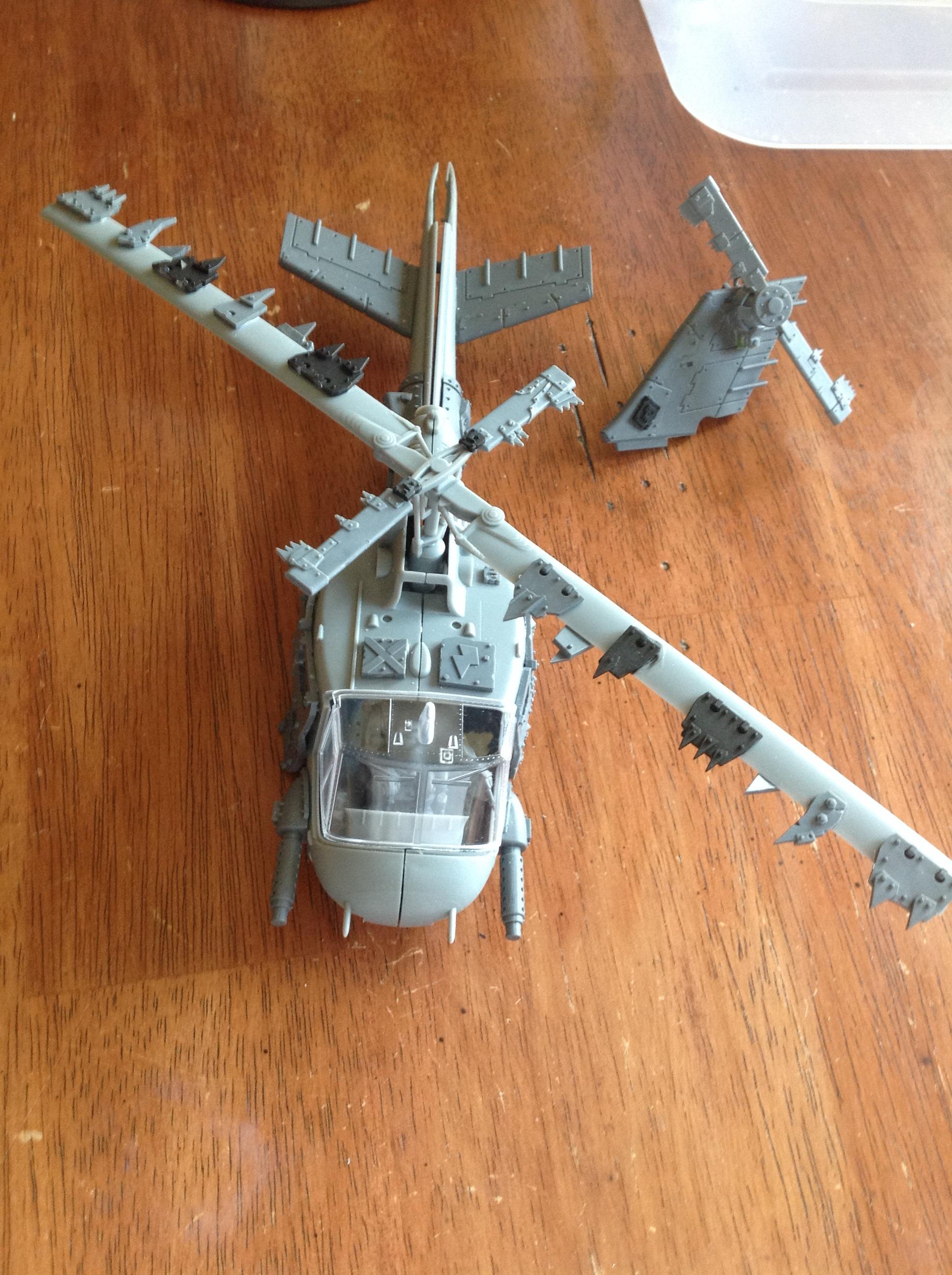 Conversion, Helicopter, Orks, Warkoptas, Work In Progress