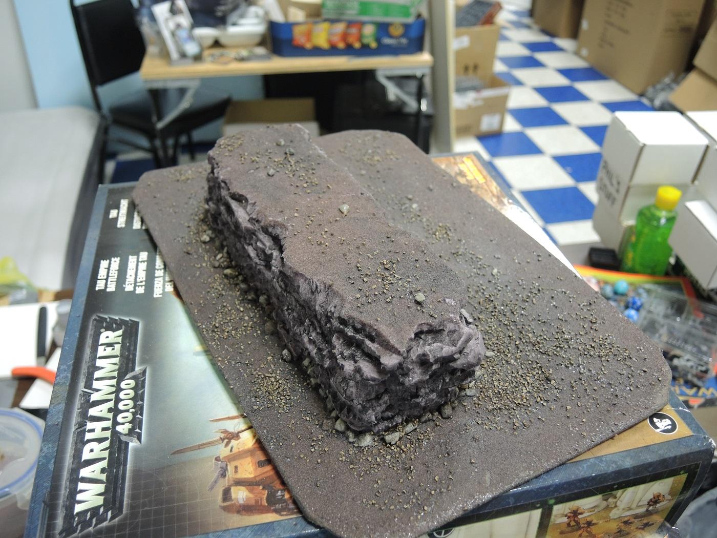 Blue, Commission, Hot Glue, Hotglue, Mesa, Pink, Styrofoam, Terrain, Tutorial, Waaazag, Waazag, Work In Progress