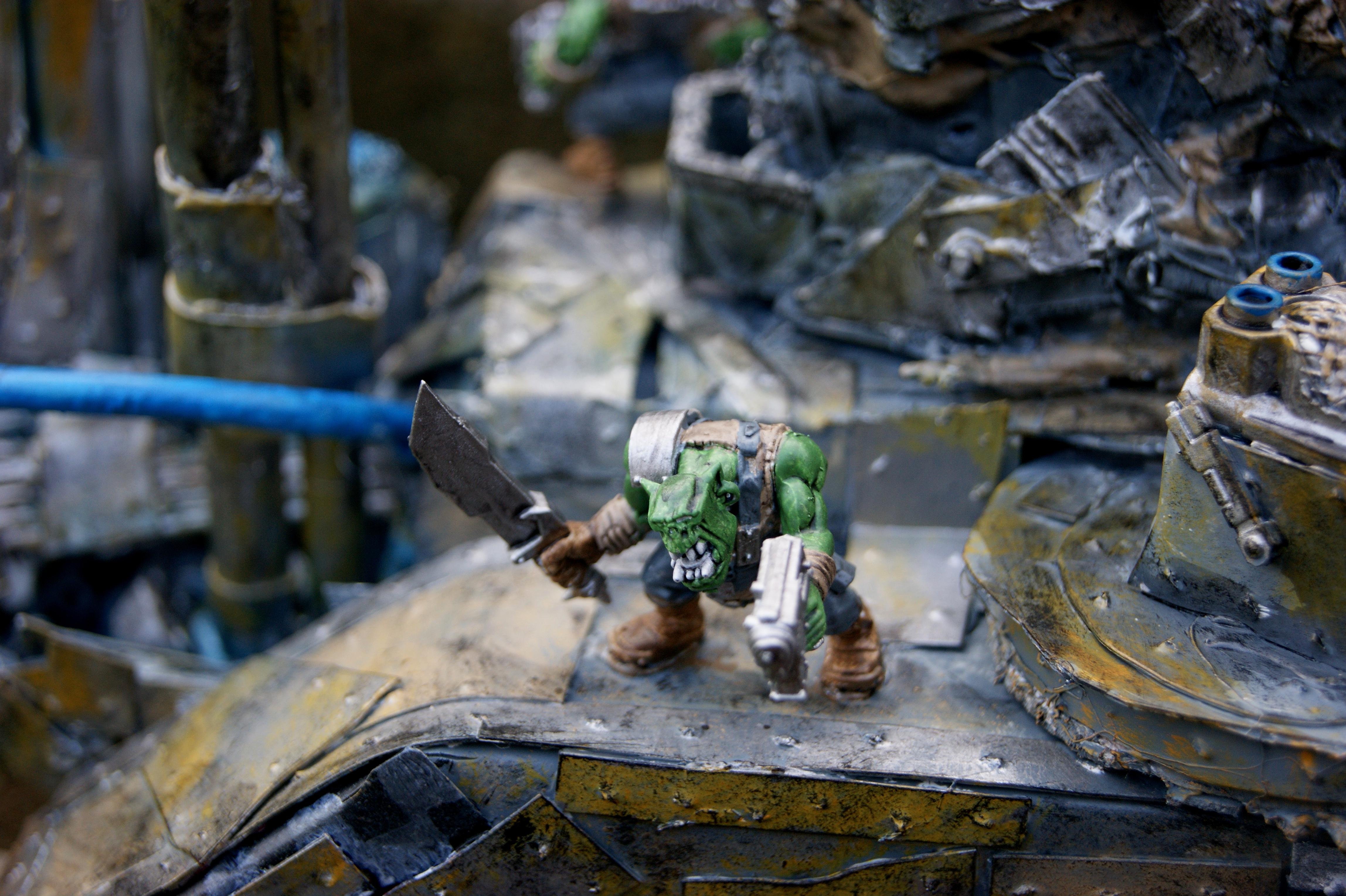 Battle Fortress, Conversion, Kustom, Looted, Orks, Painted, Scratch Build, Super-heavy, Warhammer 40,000