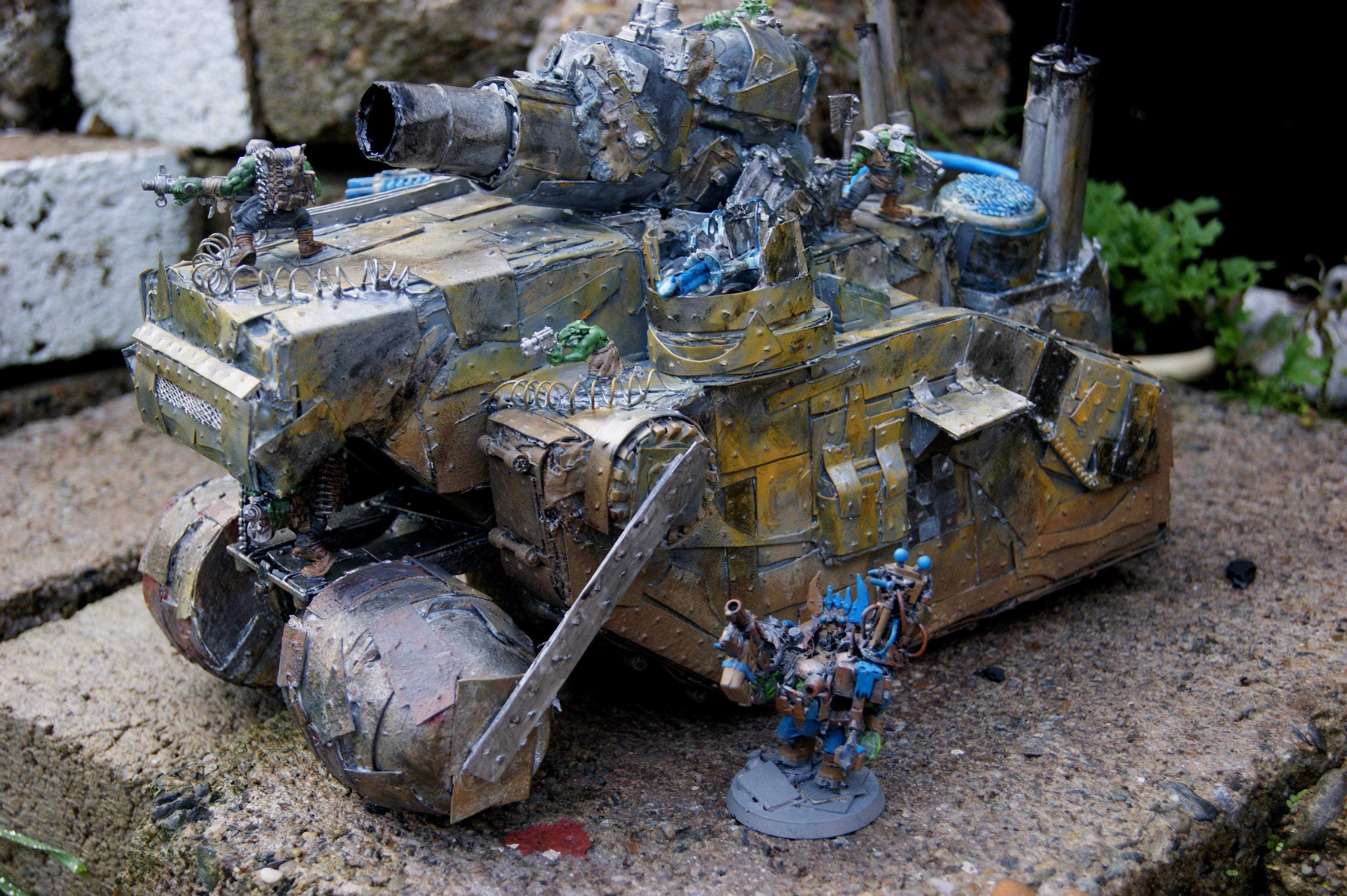 Battle Fortress, Conversion, Kustom, Looted, Orks, Painted, Scratch Build, Super-heavy, Warhammer 40,000