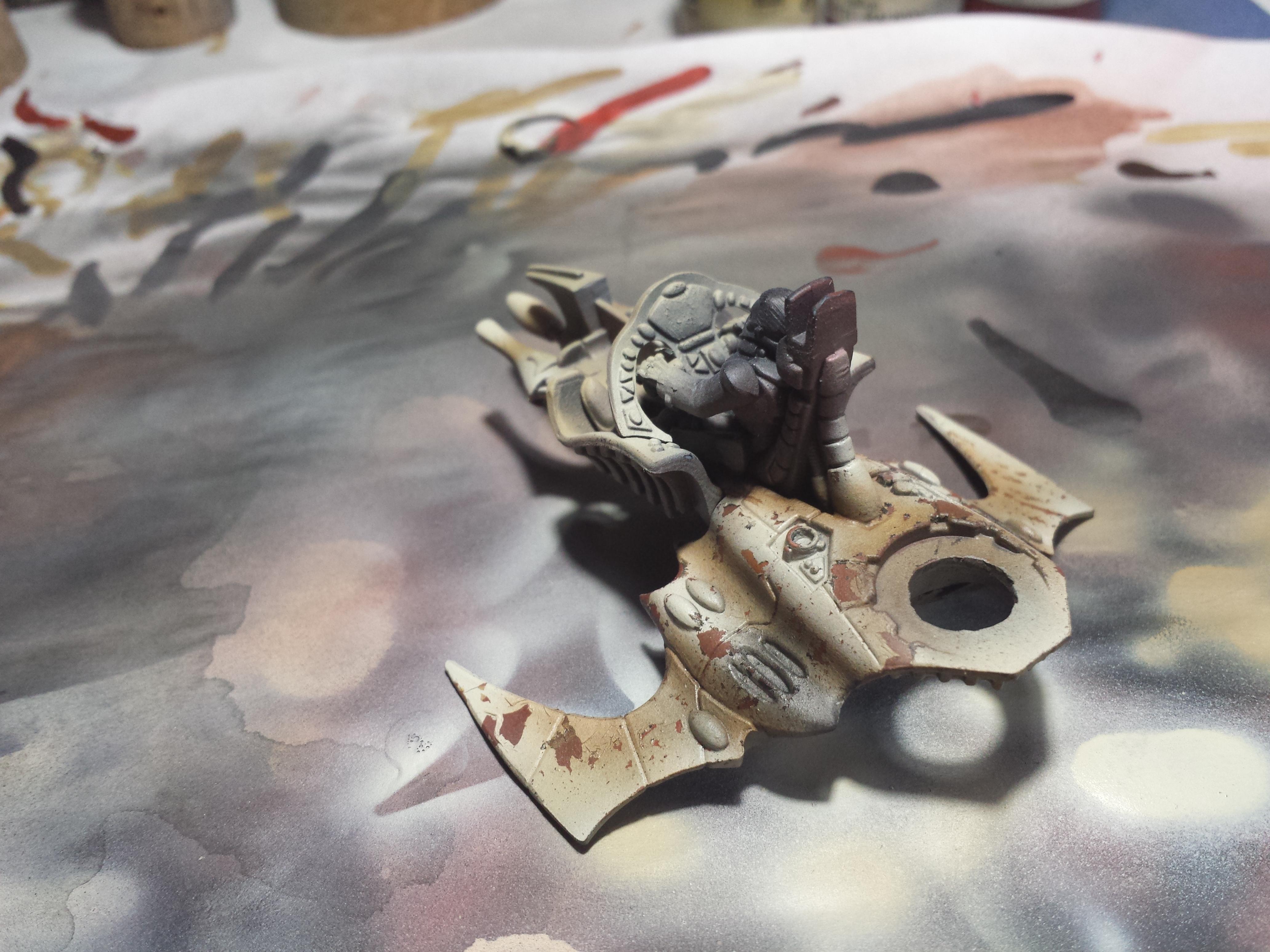 7. I began adding weathering pigments to selected areas