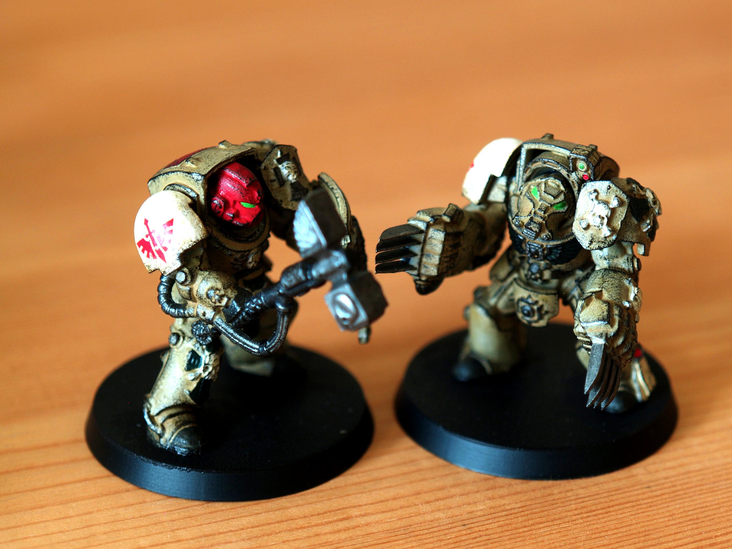 Dark Angels Afrika Korps, Deathwing, Space Marine Afrika Korps, Terminator Armor