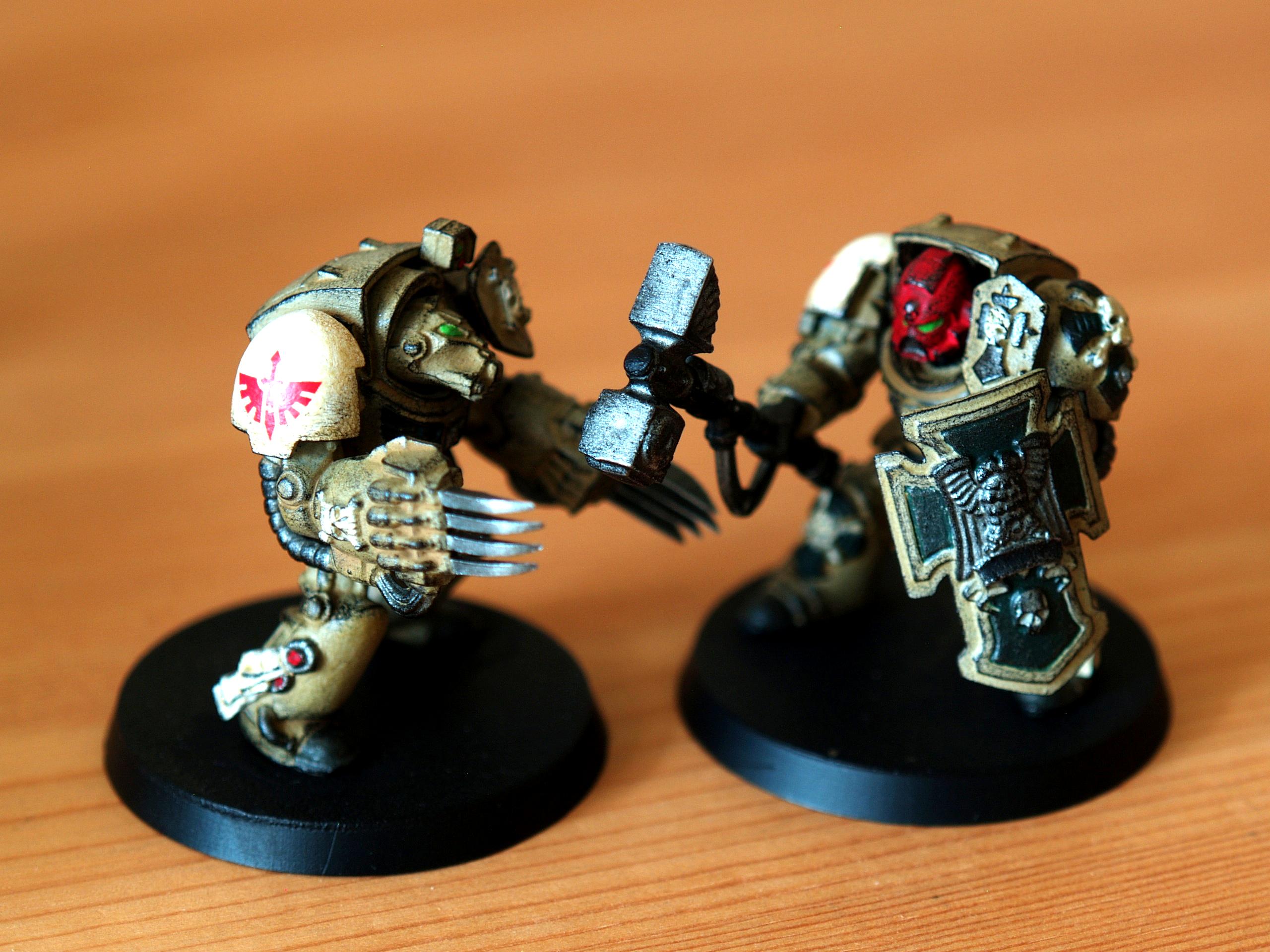 Dark Angels Afrika Korps, Deathwing, Space Marine Afrika Korps, Terminator Armor