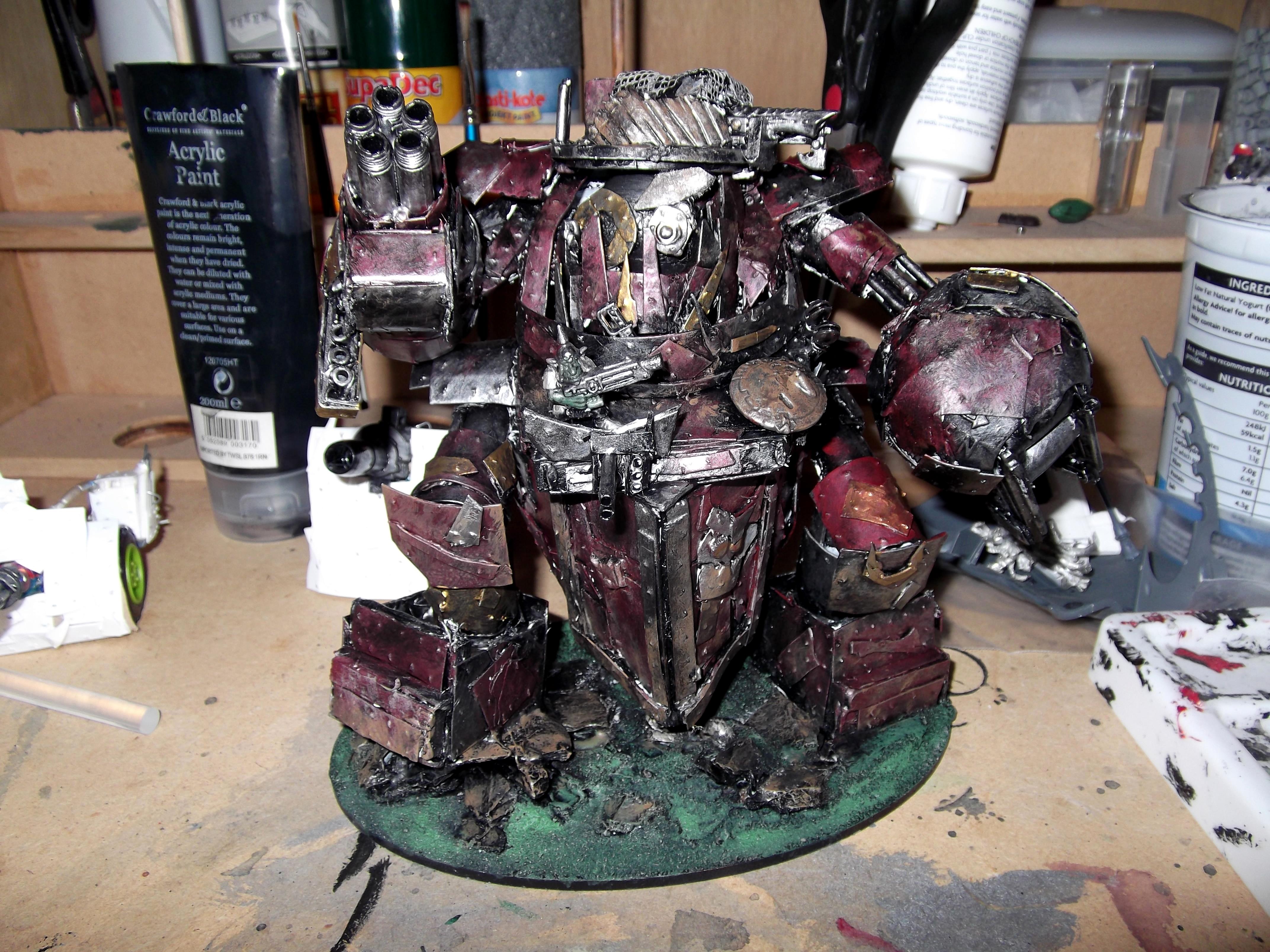 Conversion, Gorkanaut, Gorkanought, Looted, Orks, Scratch Build, Warhammer 40,000