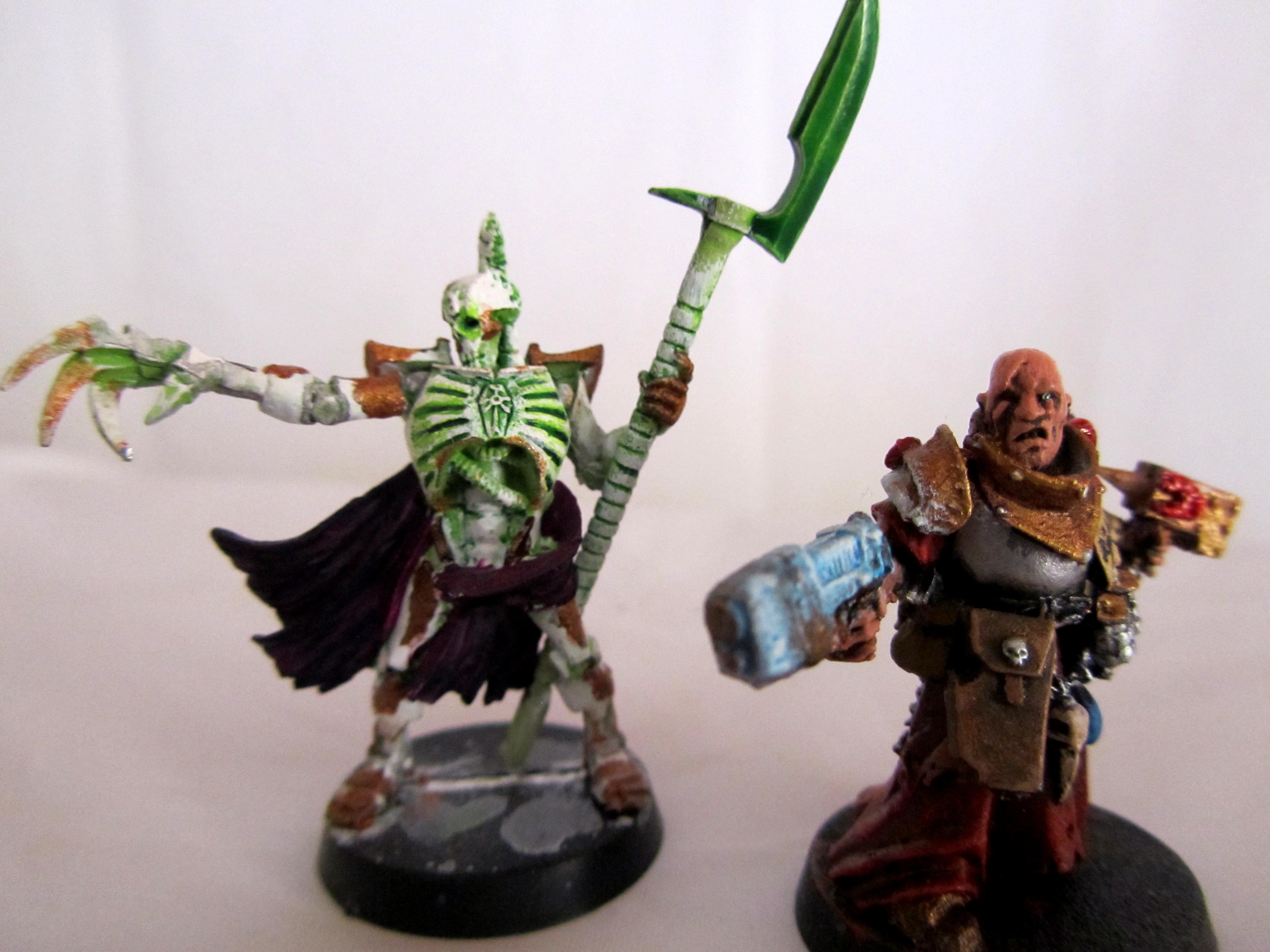 Necron Lord And Imperial Guard Priest