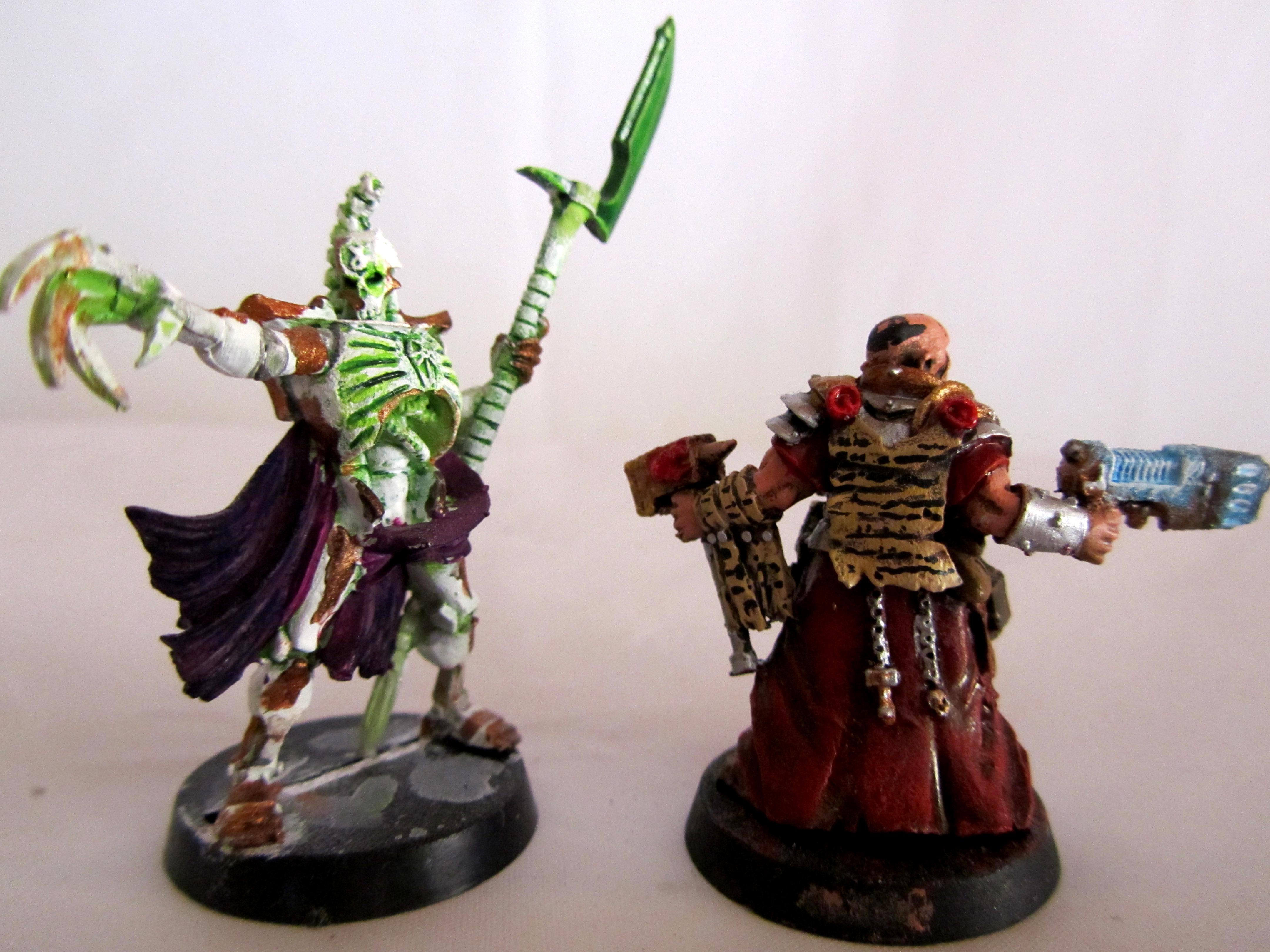 Necron Lord And Imperial Guard Priest