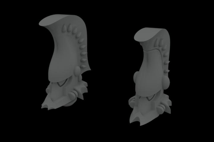 Custom Fire Dragon Heads