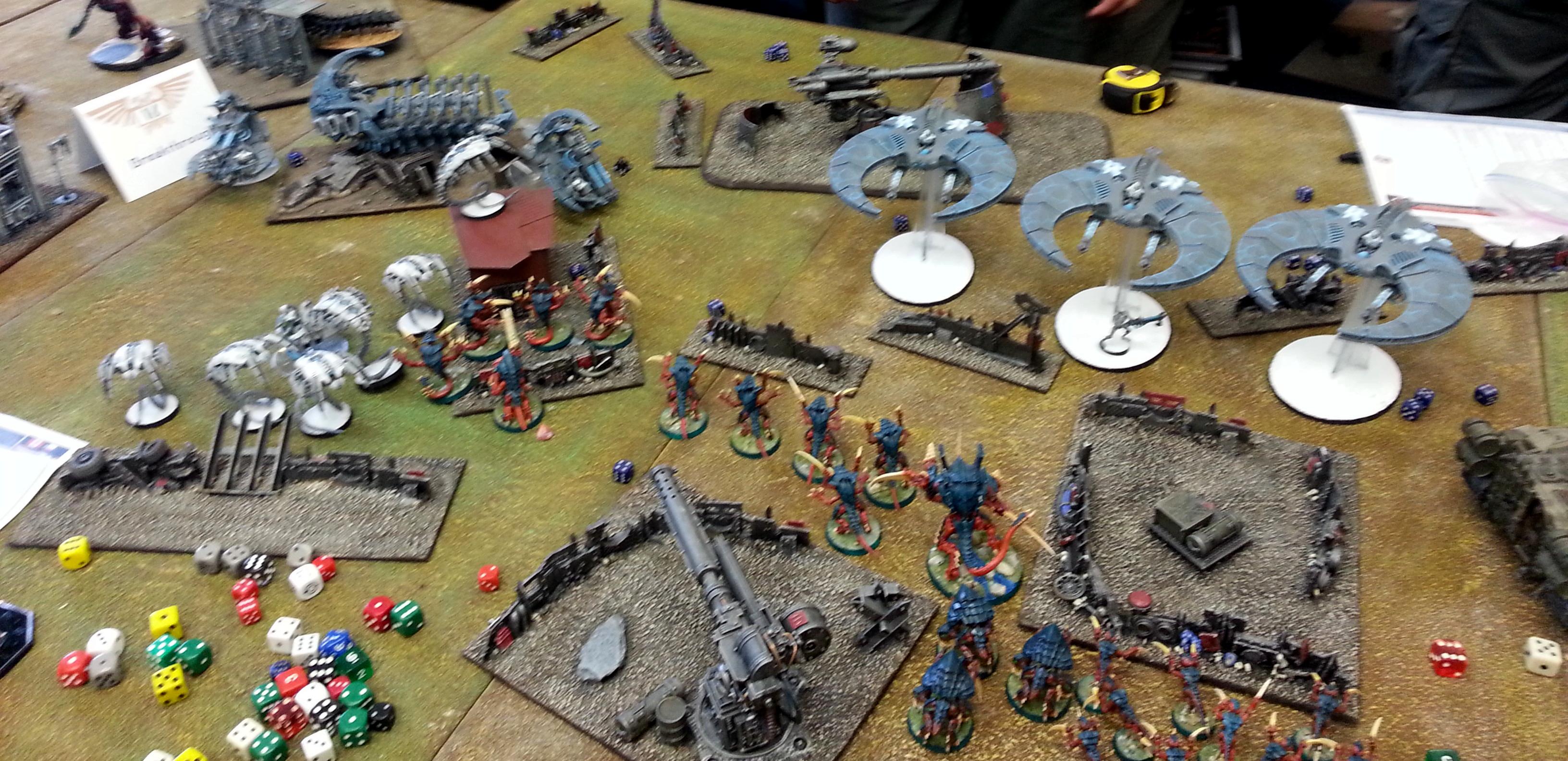 Necrons, Tyranids, Turn 2a Necrons: Overview after Movement