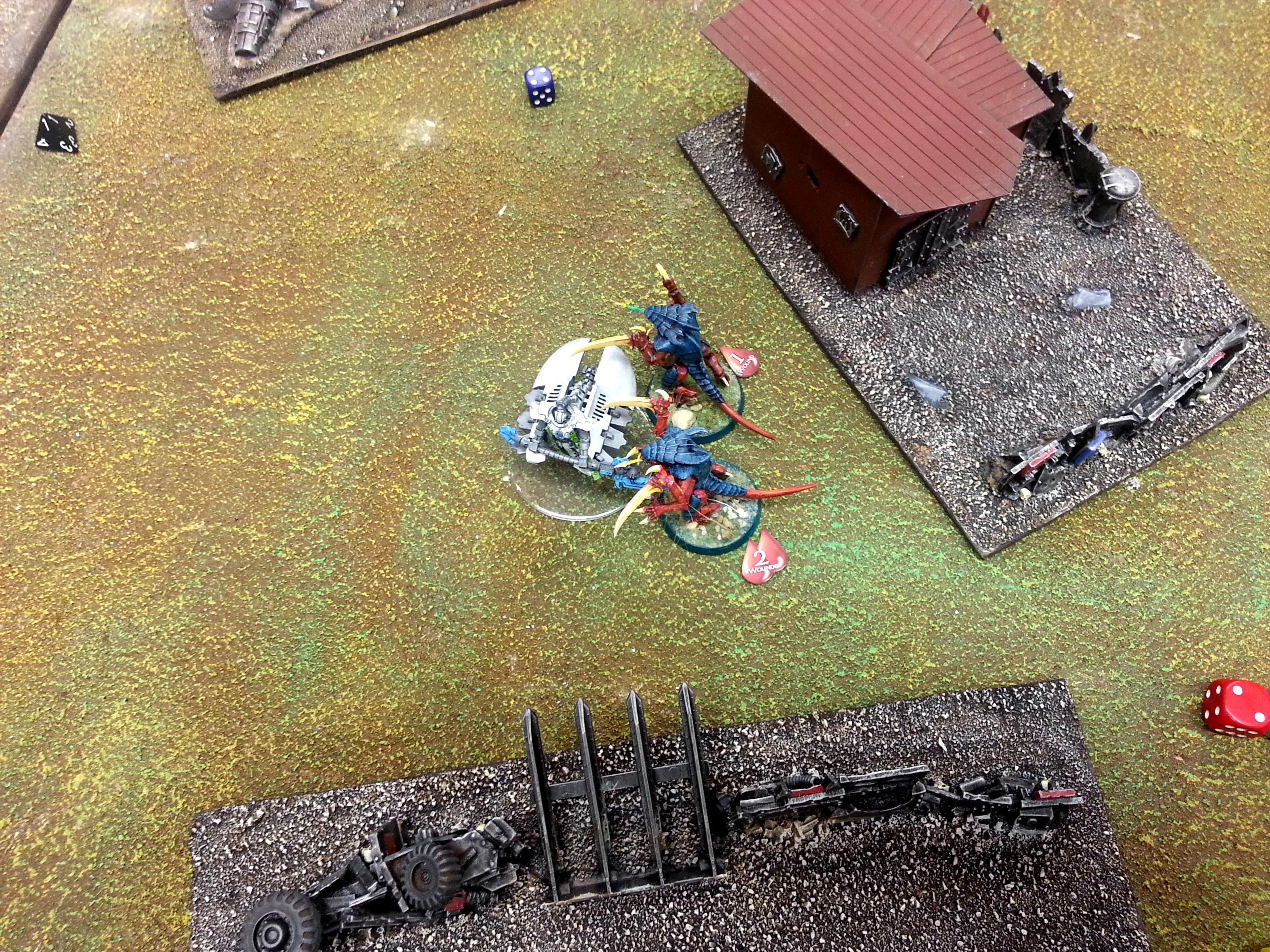 Necrons, Tyranids, Turn 4b Tyranids: Lord Mindshackles Warrior