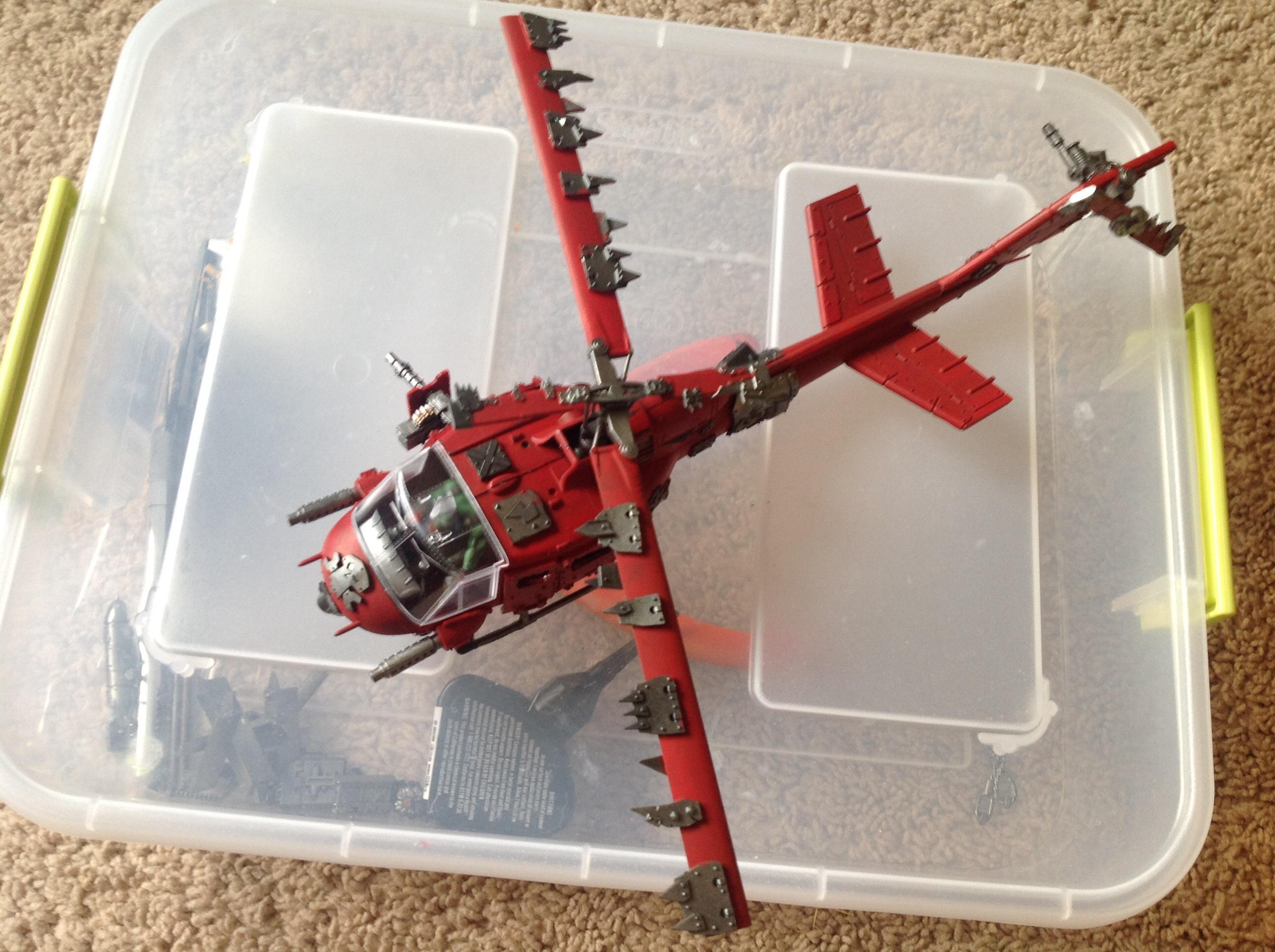 Conversion, Helicopter, Huey, Orks, Warkoptas, Work In Progress