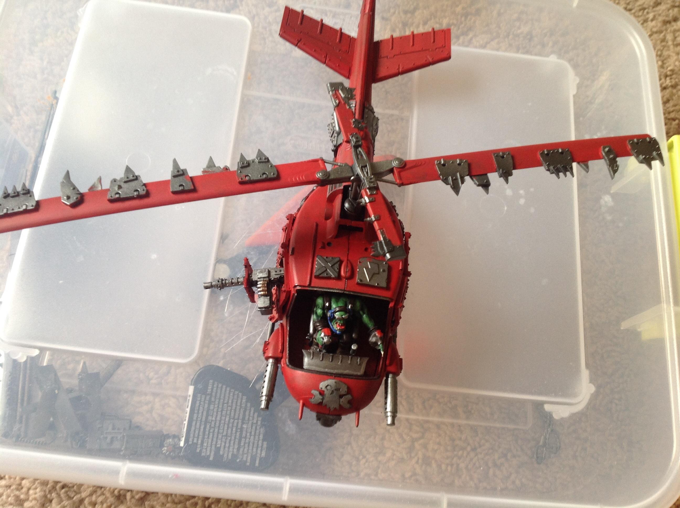 Conversion, Custom, Dakka Dakka, Helicopter, Kopta, Orks, Warkoptas, Work In Progress