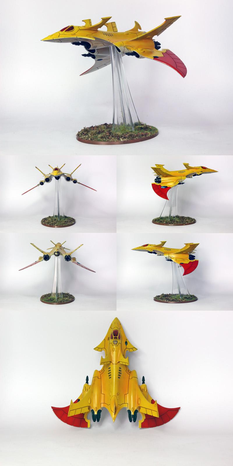 Craftworld, Crimson Hunter, Eldar, Flyer, Warhammer 40,000