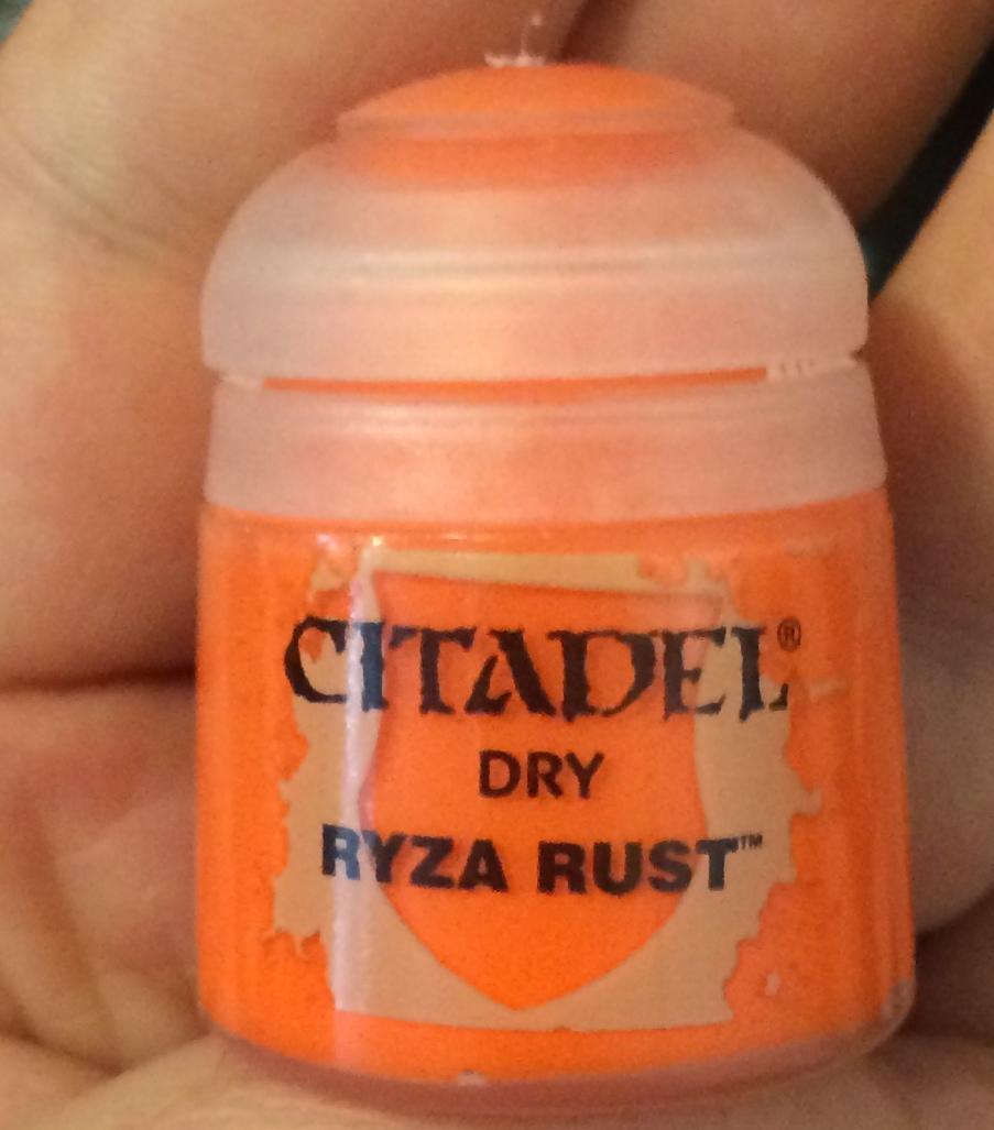 drybrush paint - rust