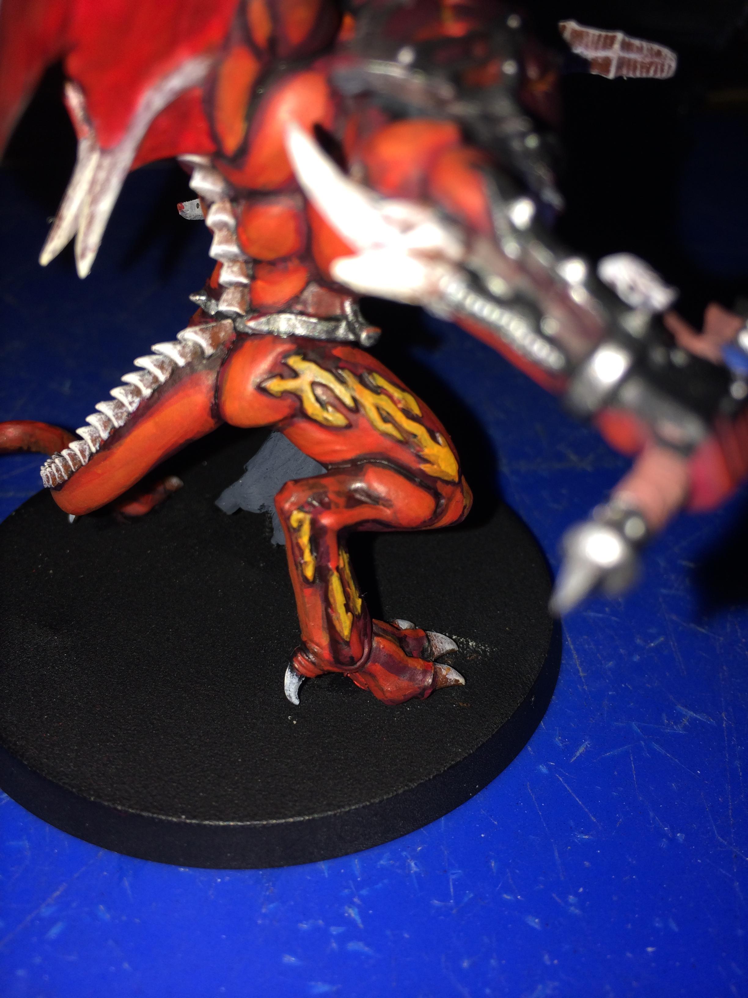 Daemon Prince's Runes Right Leg View
