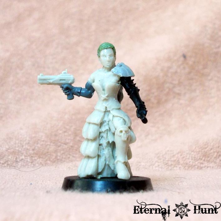 Assassin, Conversion, Female, Female Operative, Grimdark Femme Nikita, Inq28, Inquisimunda, Inquisitor, Inquisitor 28, Kitbash, Warhammer 40,000, Work In Progress