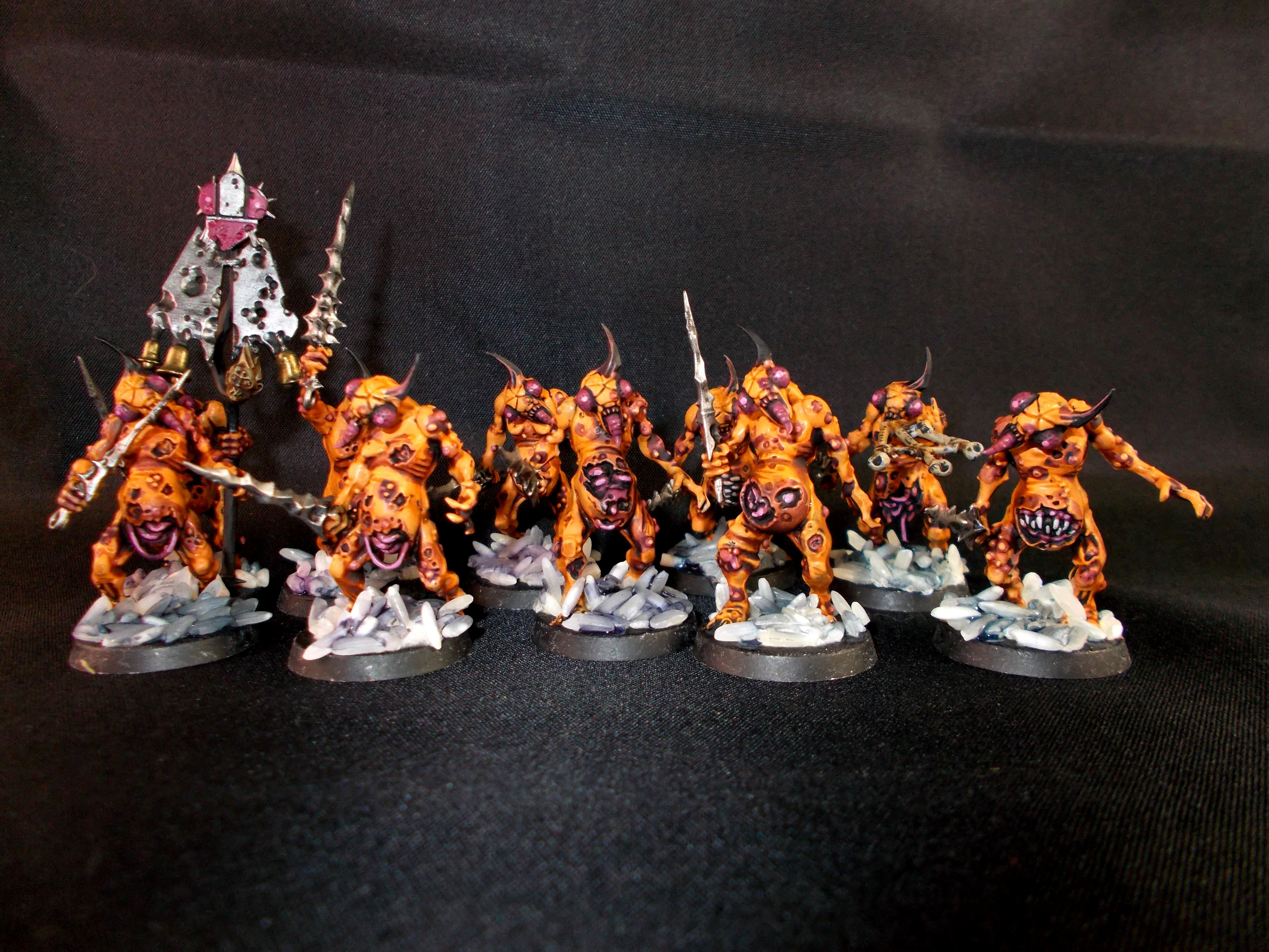 Bug Headed Plague Bearers, Chaos, Chaos Daemons, Nurgle, Warhammer 40,000
