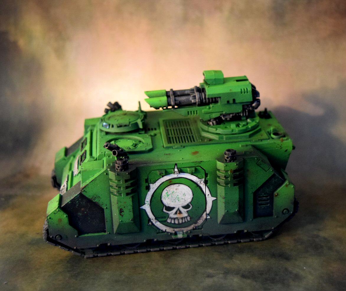 Razorback, Sons Of Medusa, Space Marines, Weathered