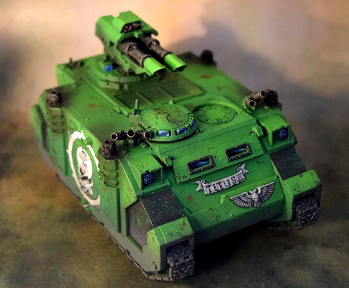 Razorback, Sons Of Medusa, Space Marines, Weathered