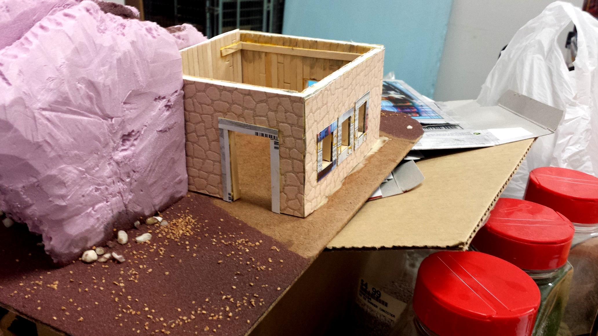 Blue, Commission, Hot Glue, Hotglue, Mesa, Pink, Styrofoam, Terrain, Tutorial, Waaazag, Waazag, Walls, Work In Progress