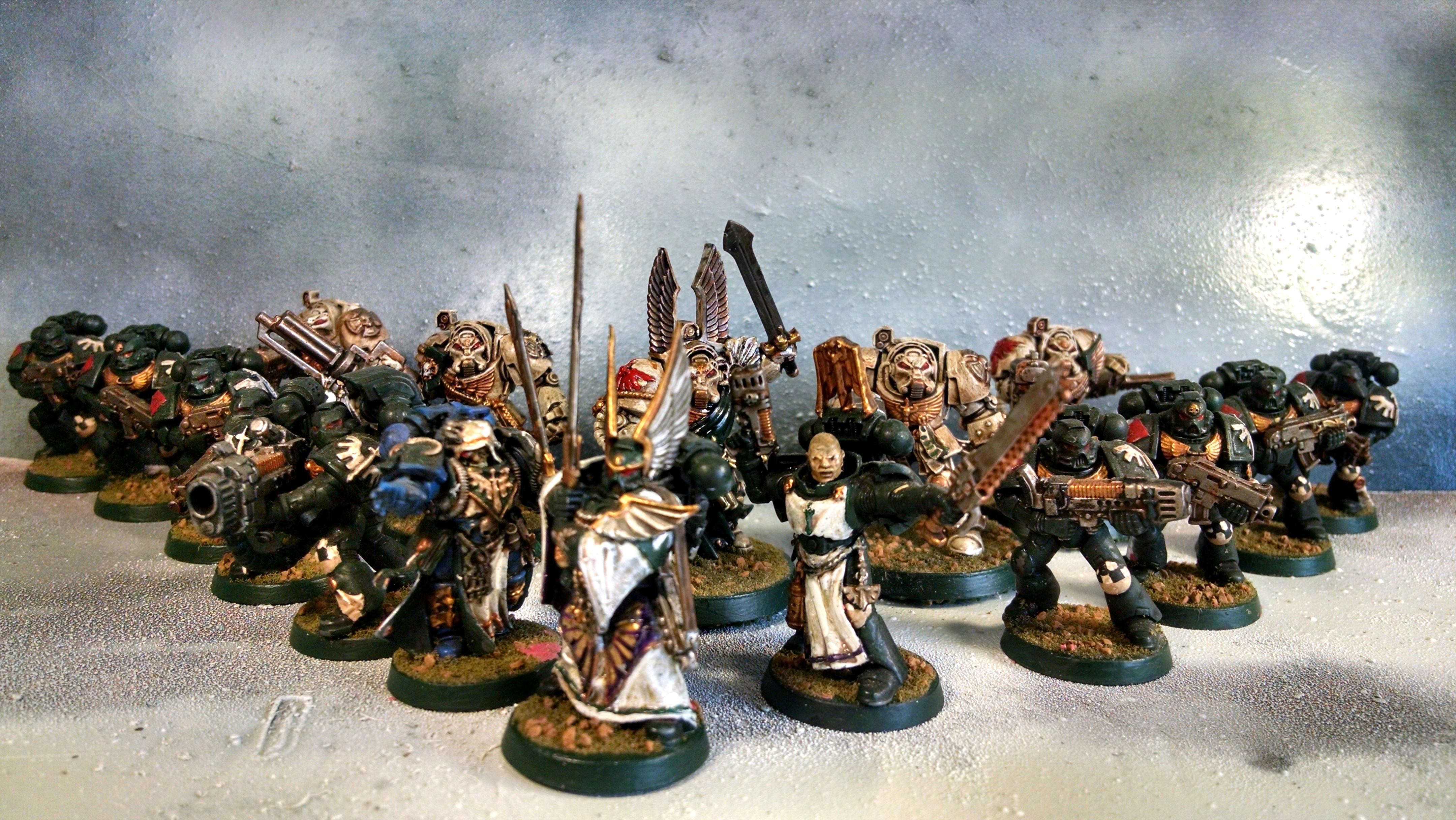 Company Master, Dark Angel Company Master, Dark Angel Librarian, Dark Angels, Deathwing, Games Workshop, Librarian, Tactical Squad, Terminator Armor, Terminator Squad, Warhammer 40,000
