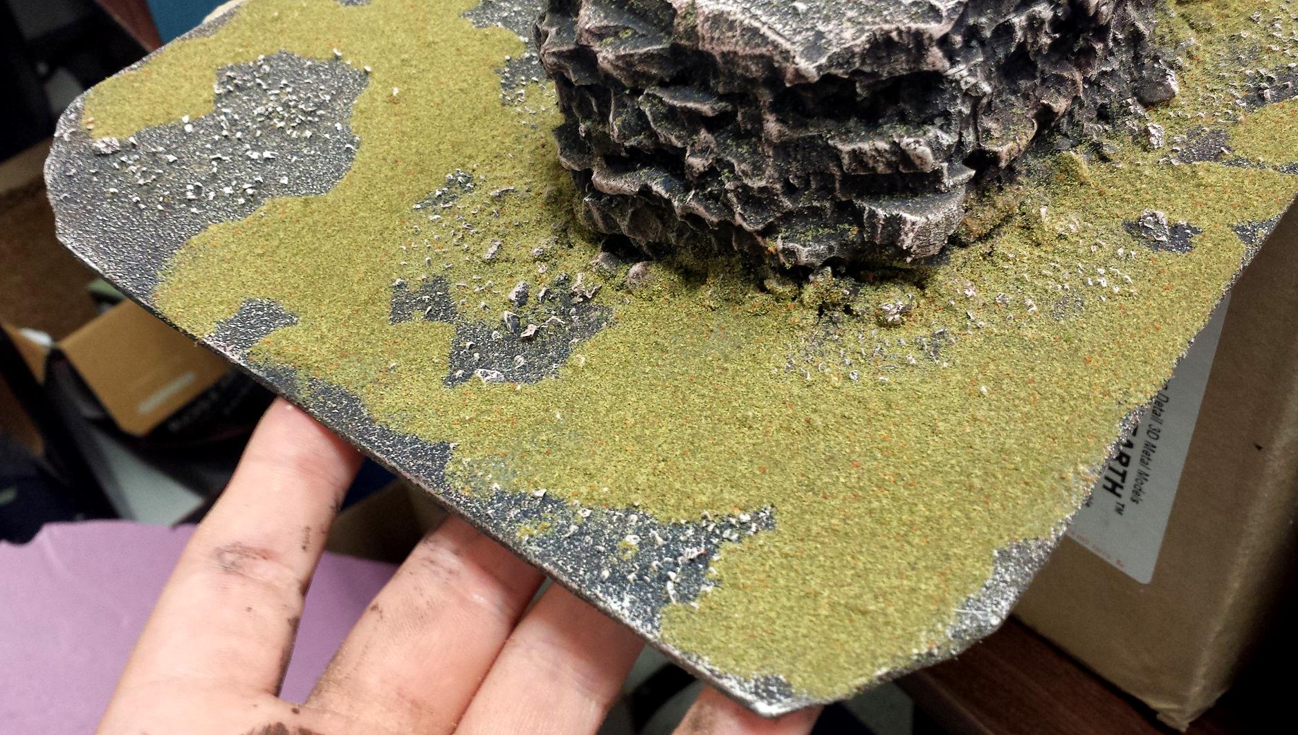 Blue, Commission, Hot Glue, Hotglue, Mesa, Pink, Styrofoam, Terrain, Tutorial, Waaazag, Waazag, Work In Progress
