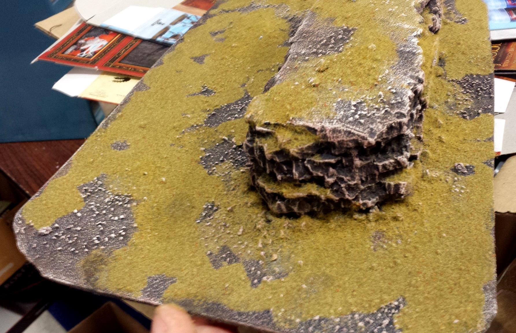 Blue, Commission, Hot Glue, Hotglue, Mesa, Pink, Styrofoam, Terrain, Tutorial, Waaazag, Waazag, Work In Progress