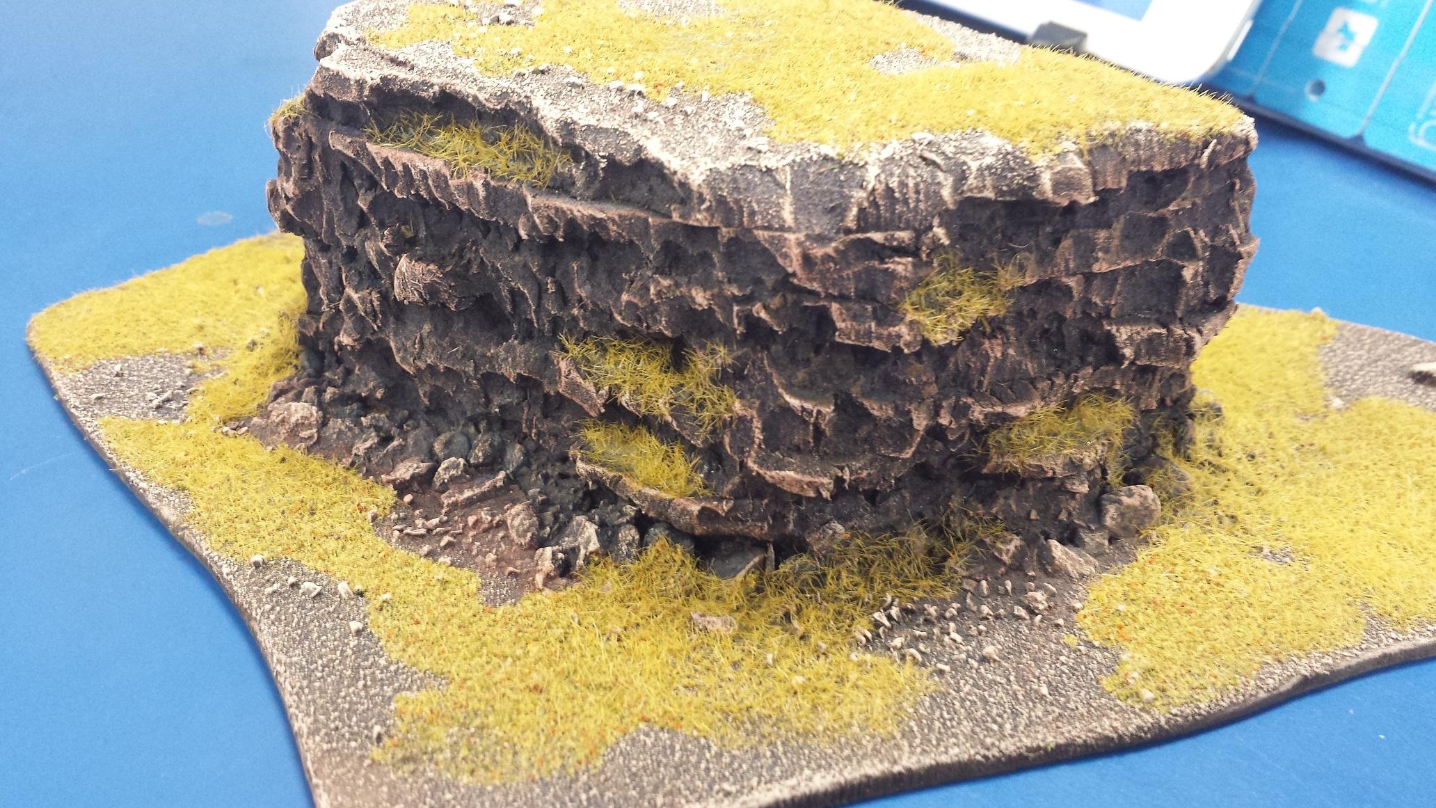 Blue, Commission, Hot Glue, Hotglue, Mesa, Pink, Styrofoam, Terrain, Tutorial, Waaazag, Waazag, Work In Progress