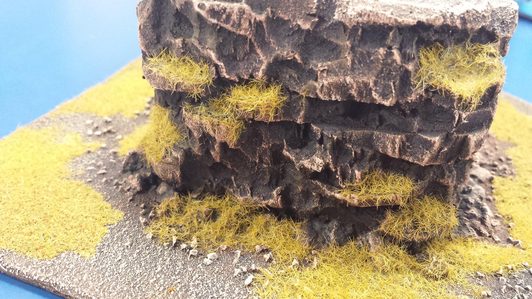 Blue, Commission, Hot Glue, Hotglue, Mesa, Pink, Styrofoam, Terrain, Tutorial, Waaazag, Waazag, Work In Progress