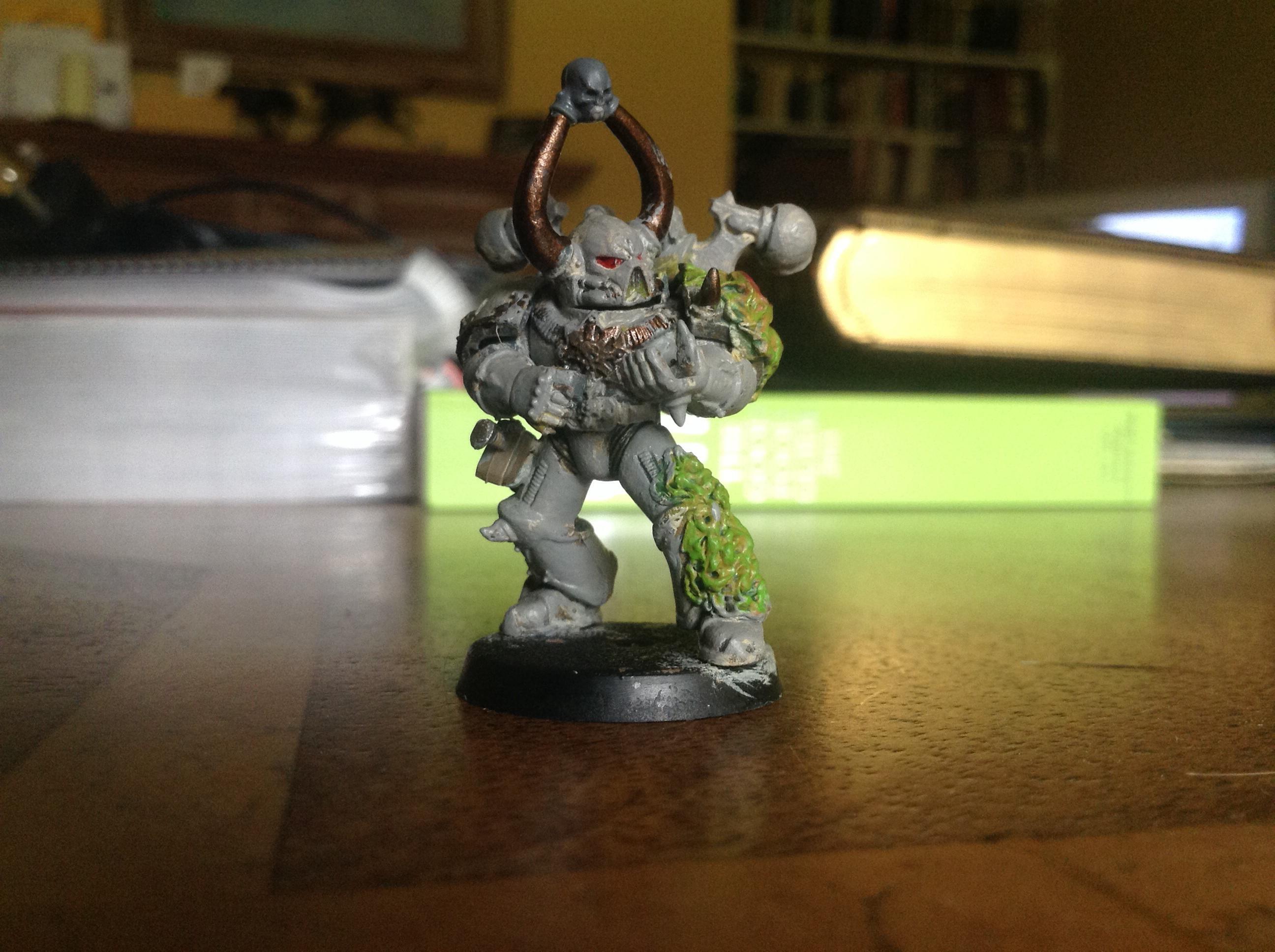 Just a rough go at the grey. And some green stuff rot