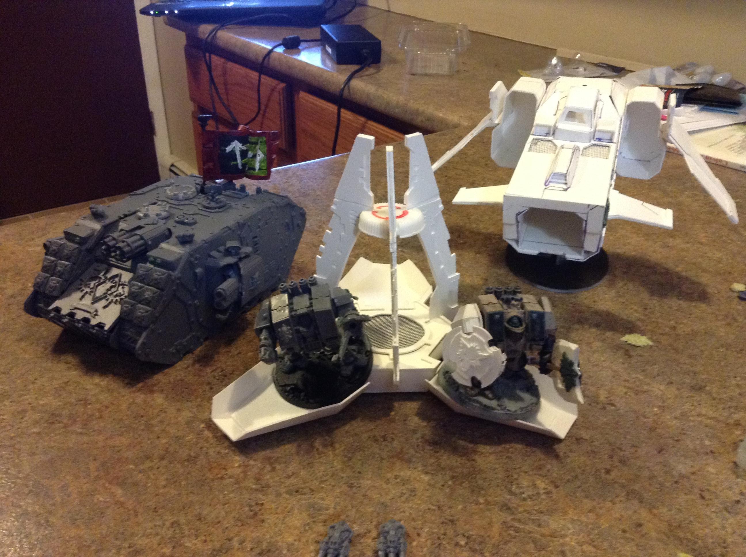 Scratchbuilt Space Wolf force
