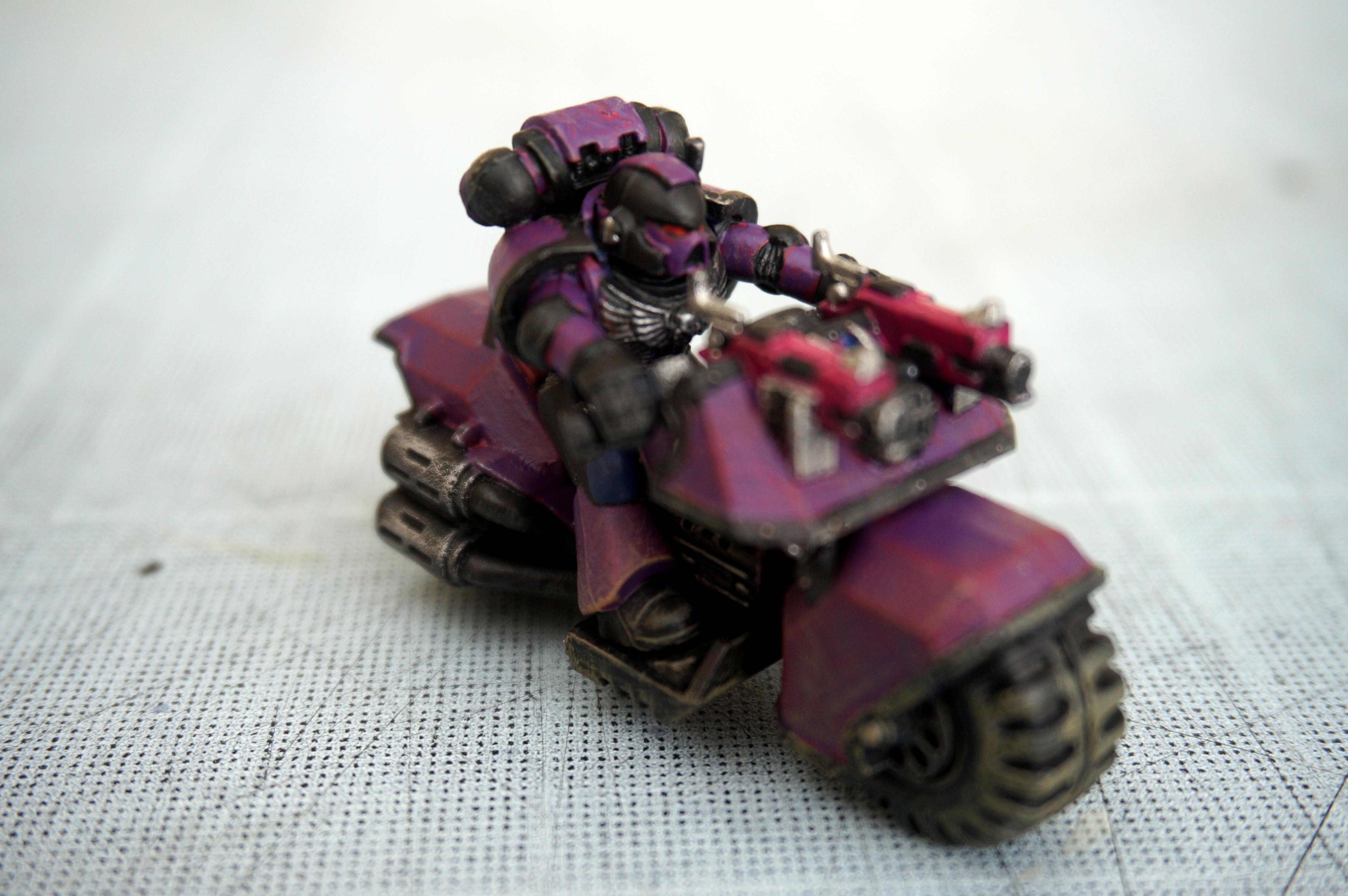 Attack Bike, Bike, Death Ravens, Raven Guard, Space Marines