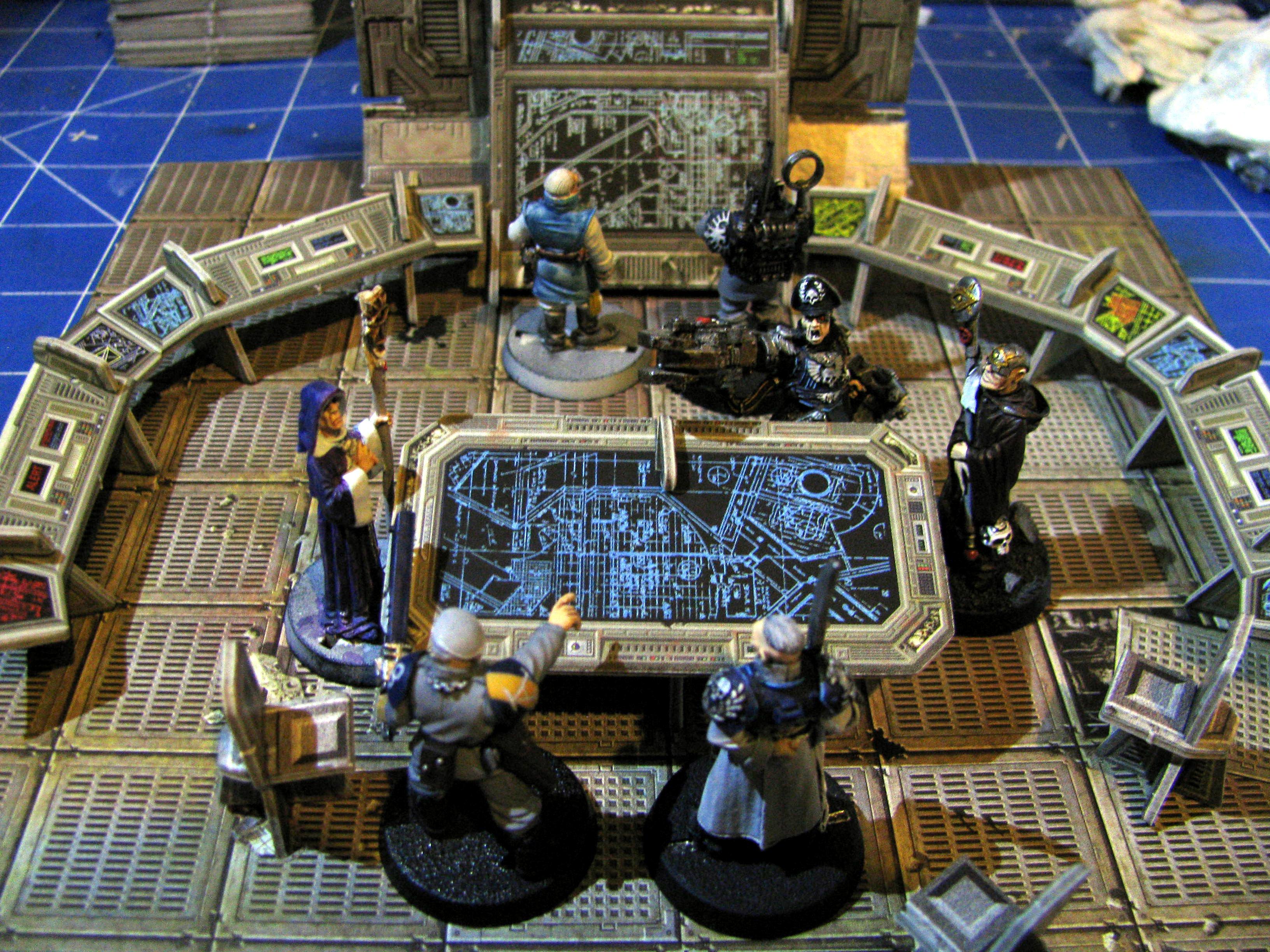 Control Room, Council, Diorama, Imperial Guard, Officers