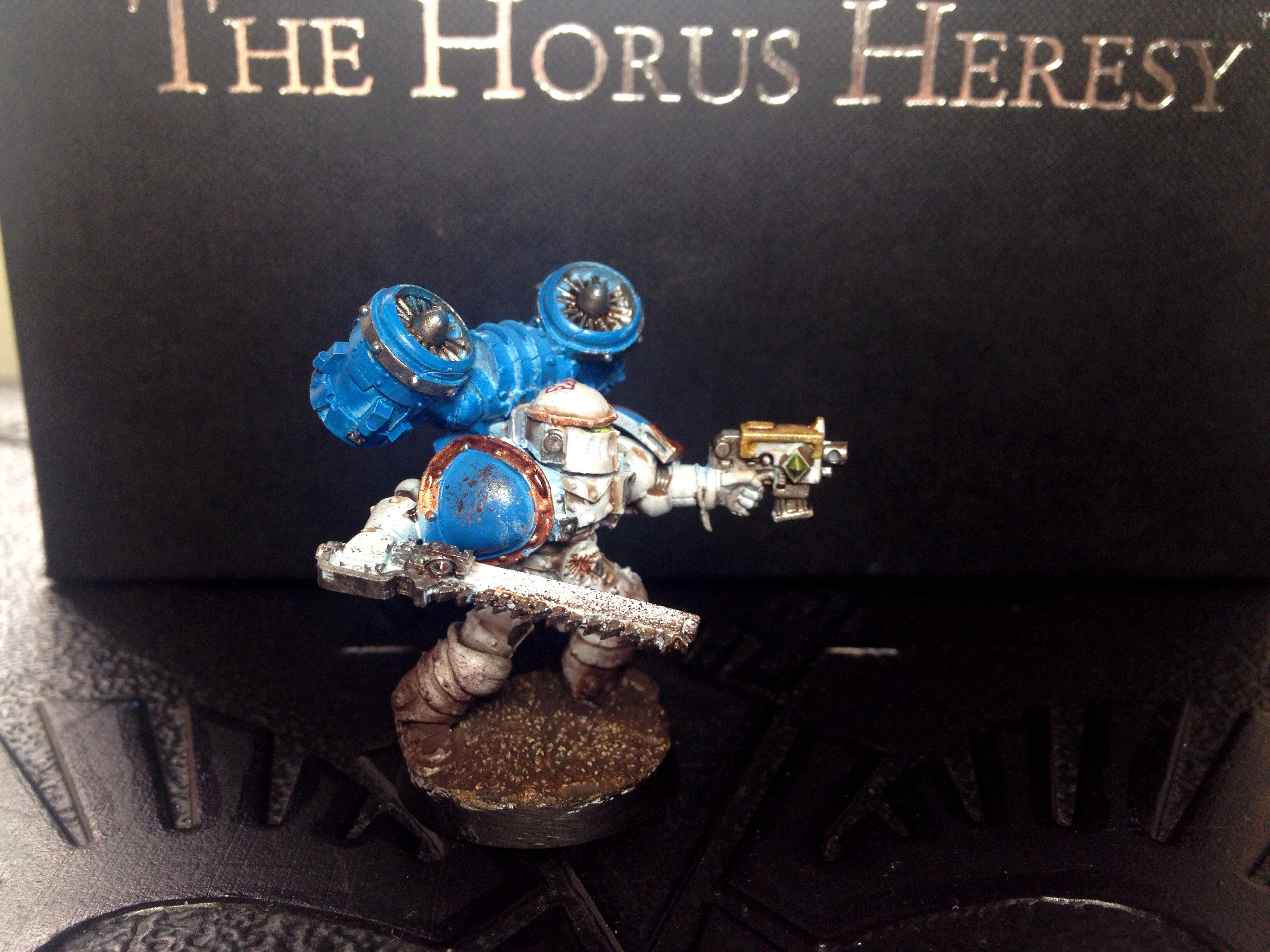 Assault Squad, Blue, Bolt Pistols, Chain Sword, Horus Heresy, Pre Heresy, White, World Eaters