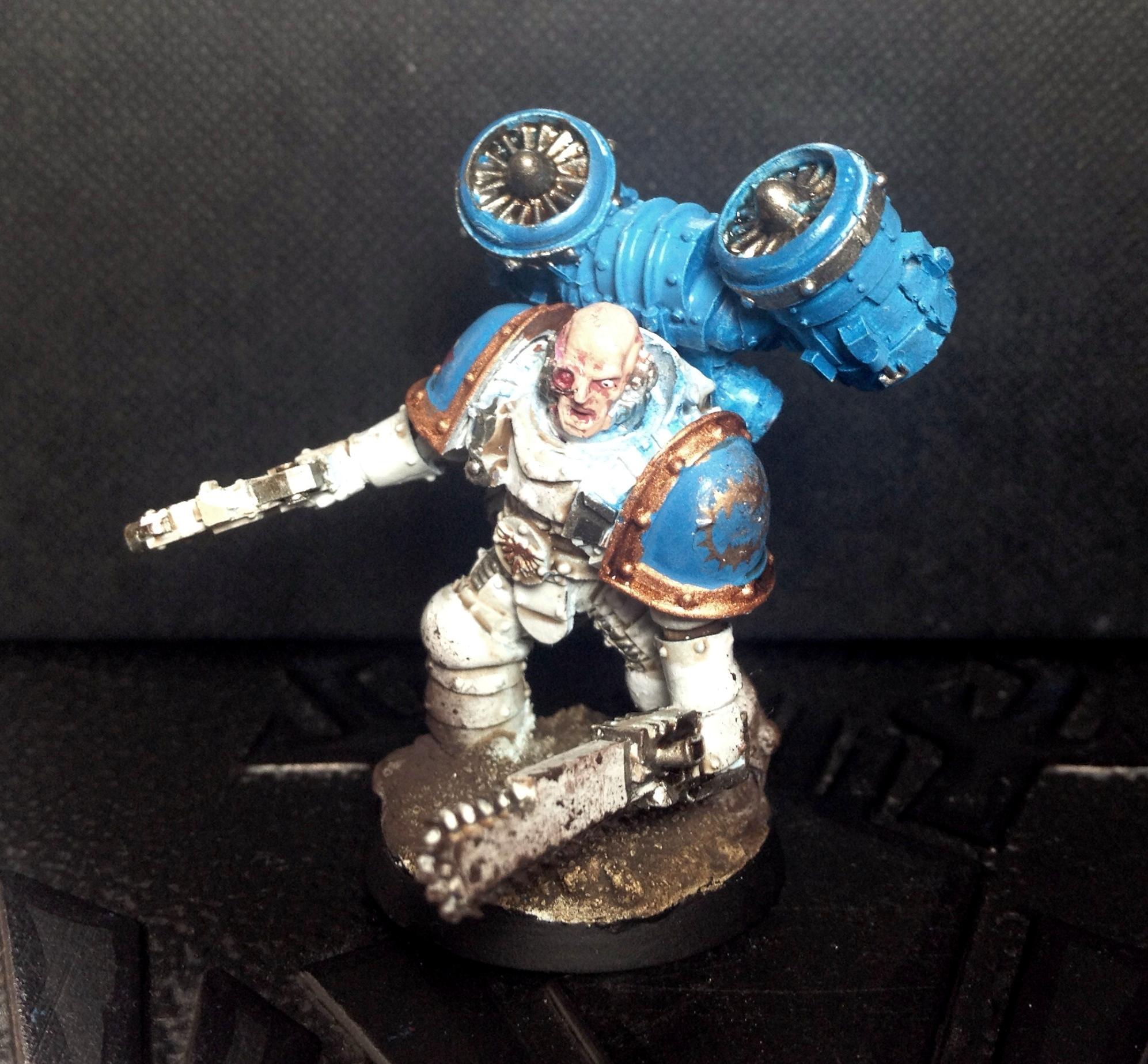Assault Squad, Blue, Bolt Pistols, Chain Sword, Horus Heresy, Pre Heresy, White, World Eaters