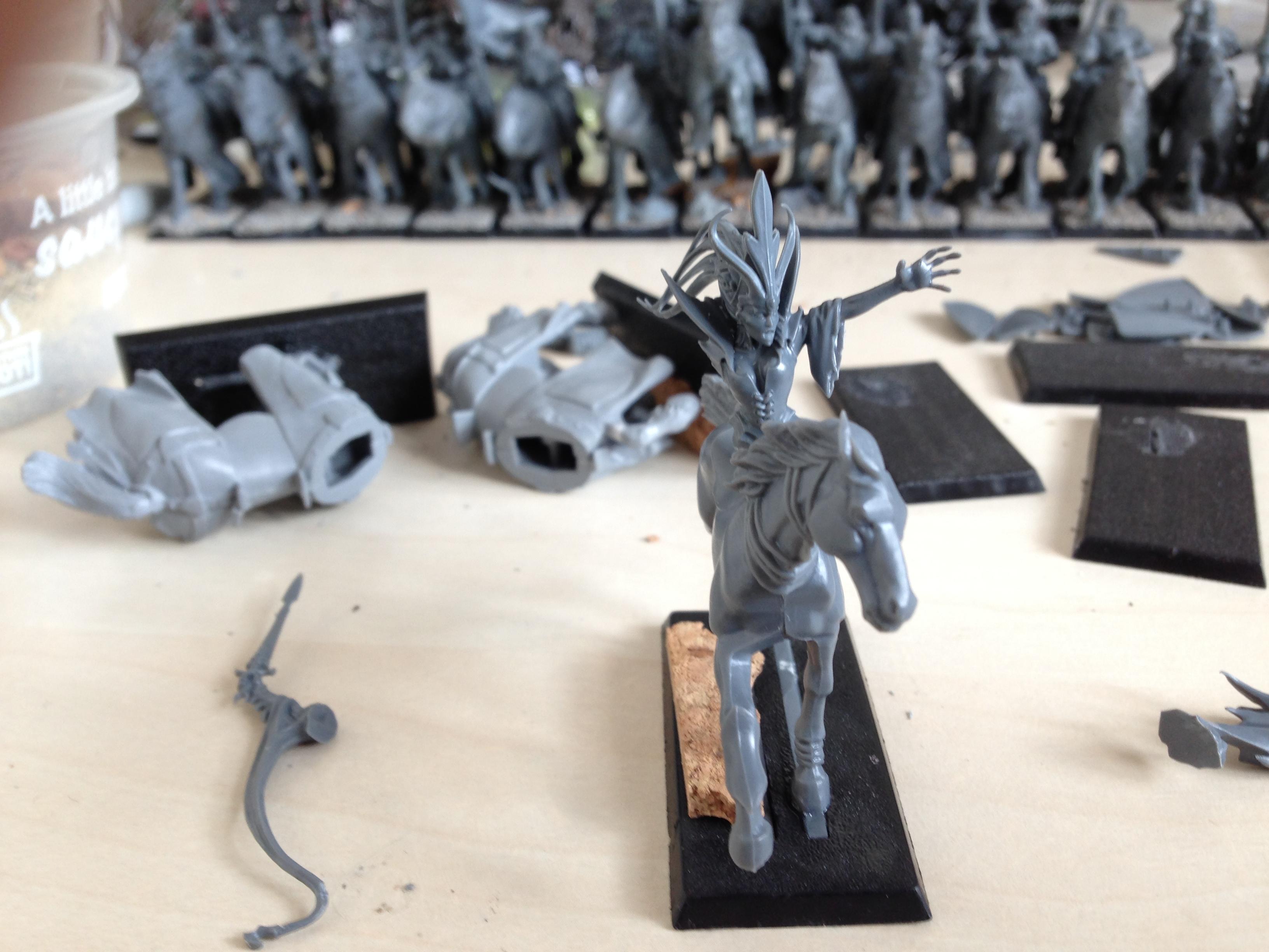 Mounted, Warhammer Fantasy, Wood Elves, Work In Progress