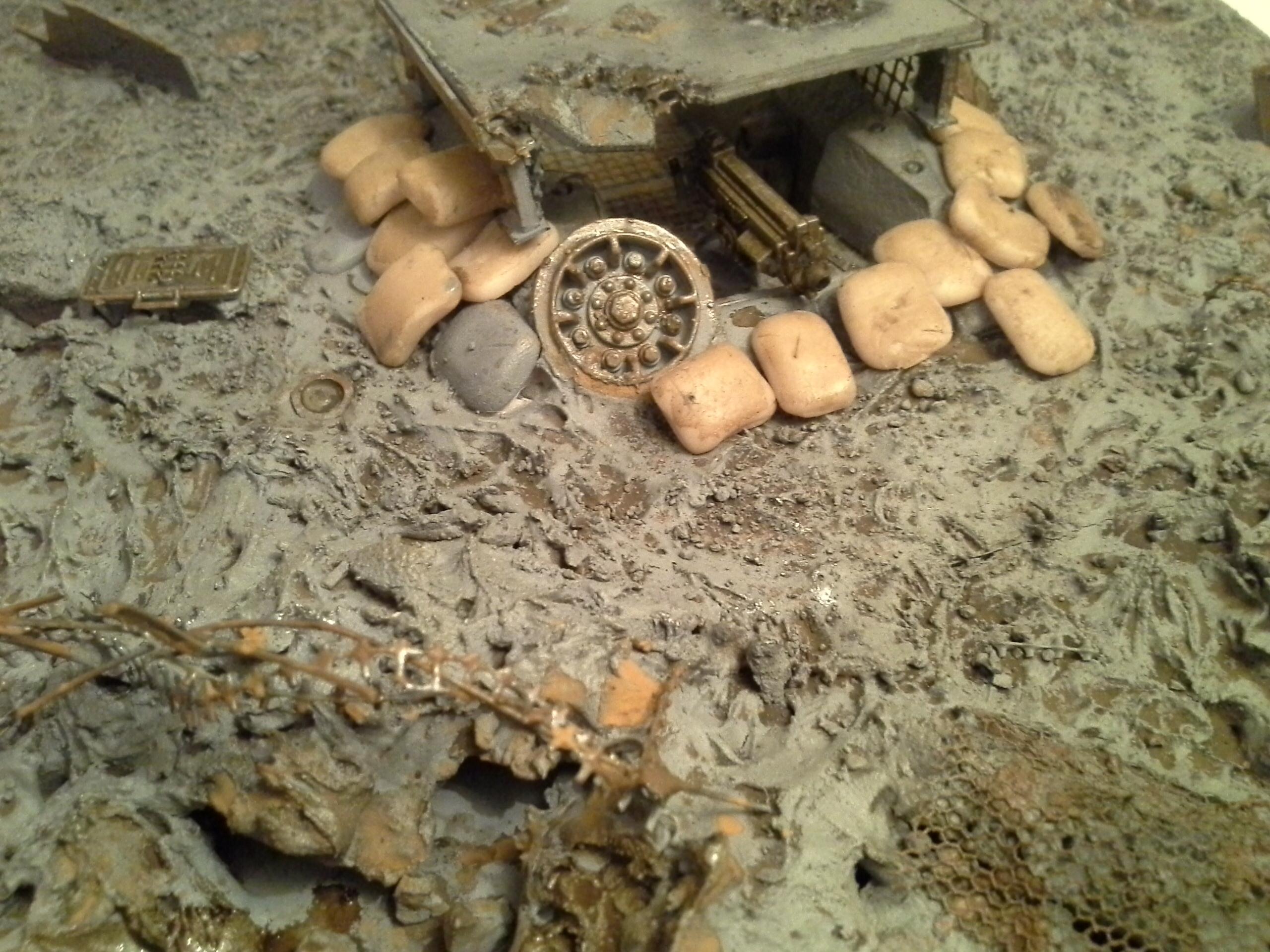 Damage, Heavy Bolter, Mud, Terrain, Trench, Vraks