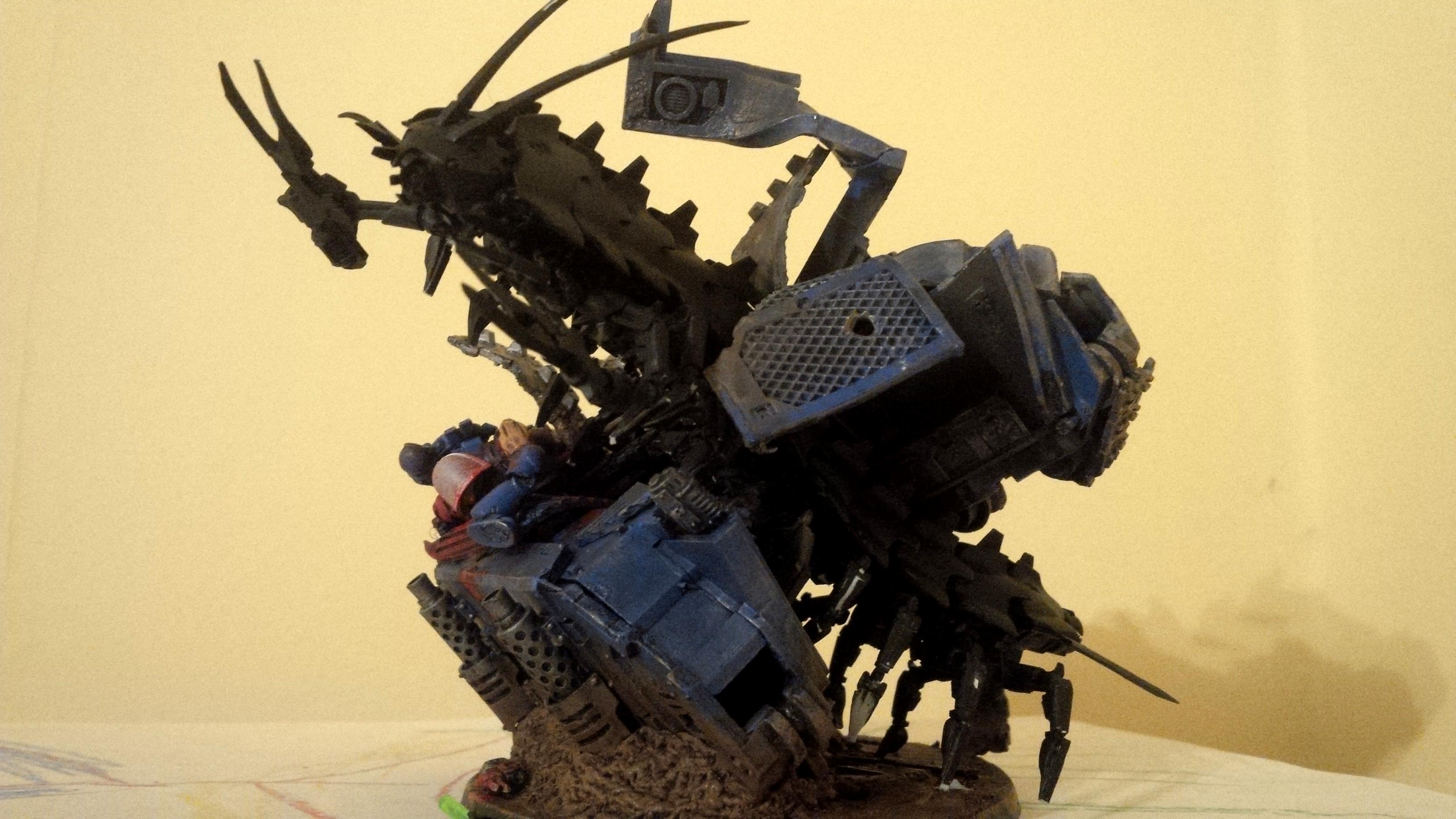 Diorama, Necrons, Space Marines, Work In Progress