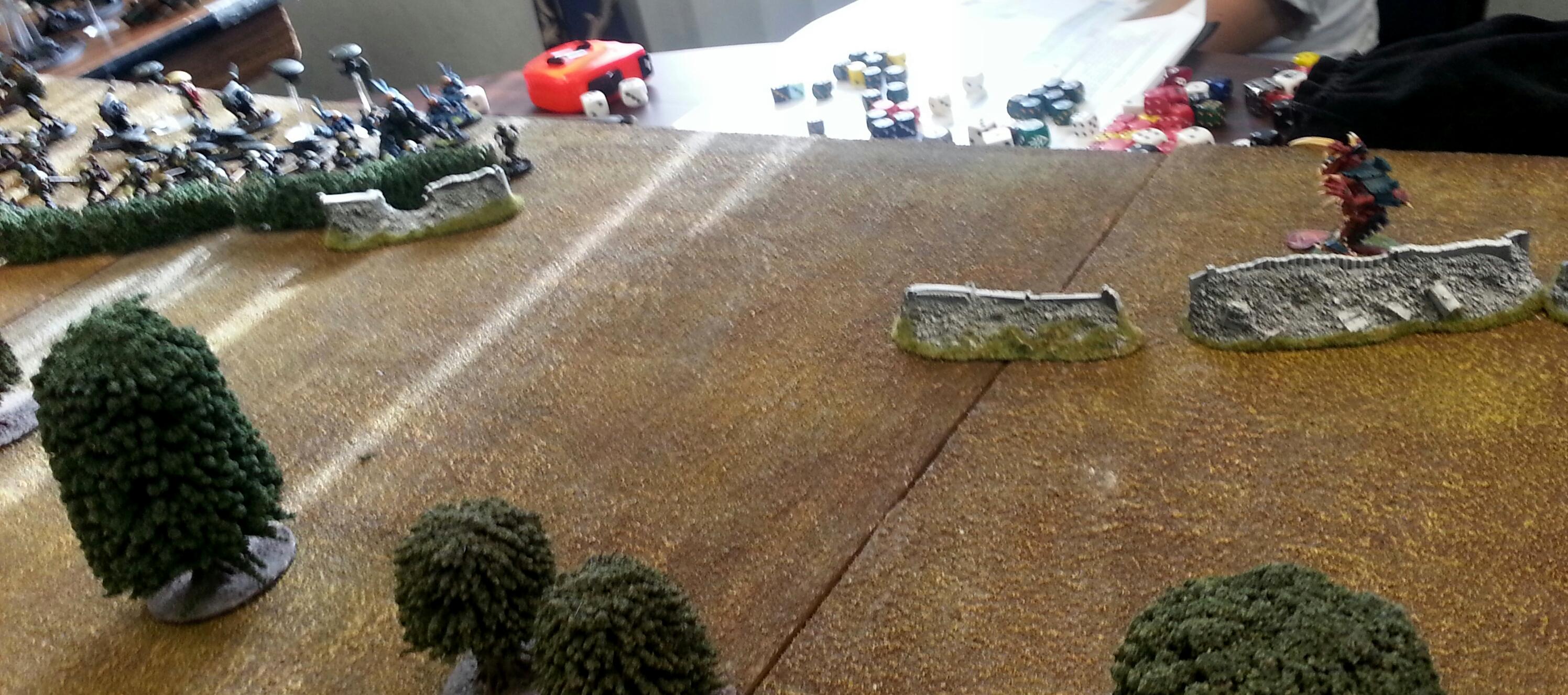 Tau, Tyranids, Turn 1a Tau: Steaths shoot Raveners