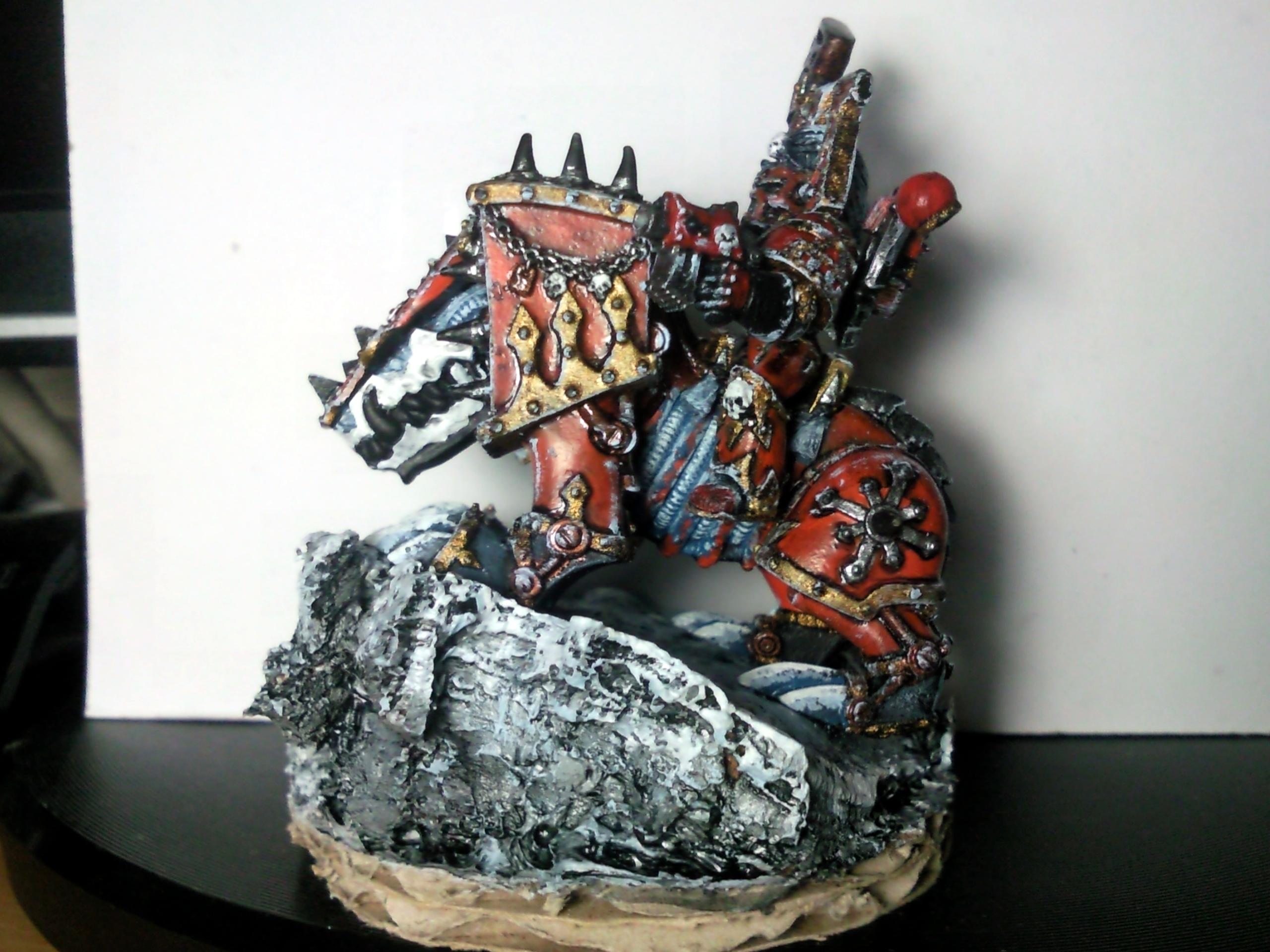 Army, Beast, Cavalry, Chaos Space Marines, Headquarters, Juggernout Of Khorne, Khorne, Leader, Warhammer 40,000, Work In Progress, World Eaters