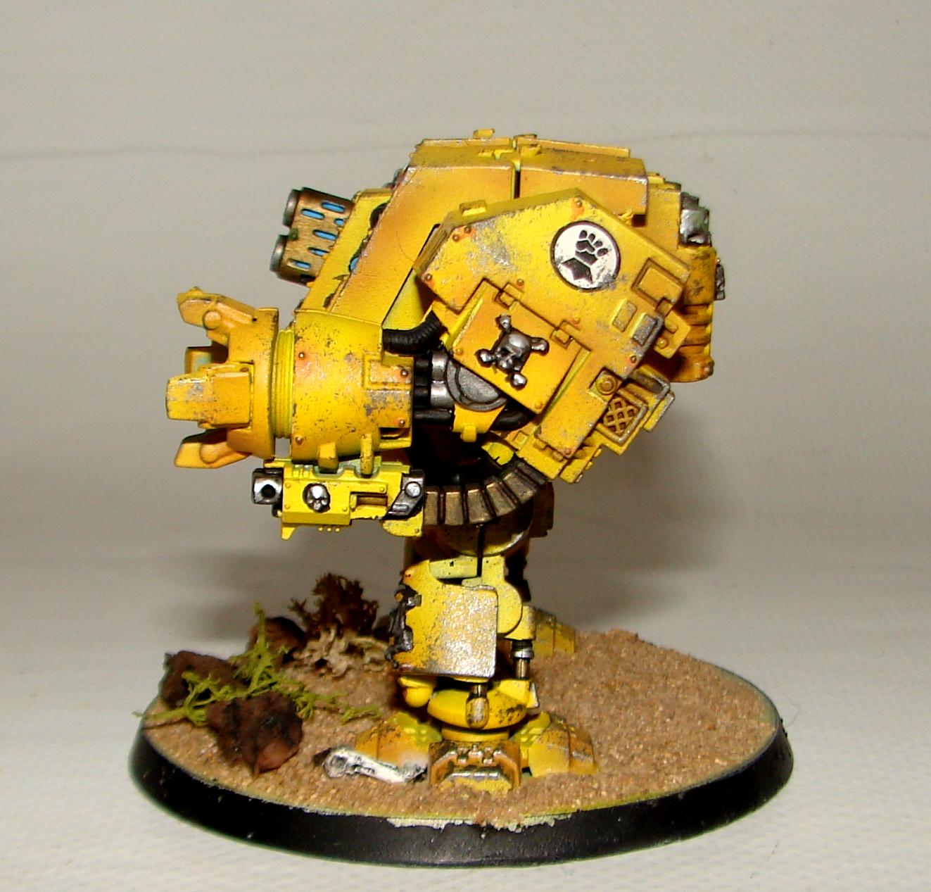 Dreadnought, Imperial Fists, Space Marines, Warhammer 40,000, Yellow
