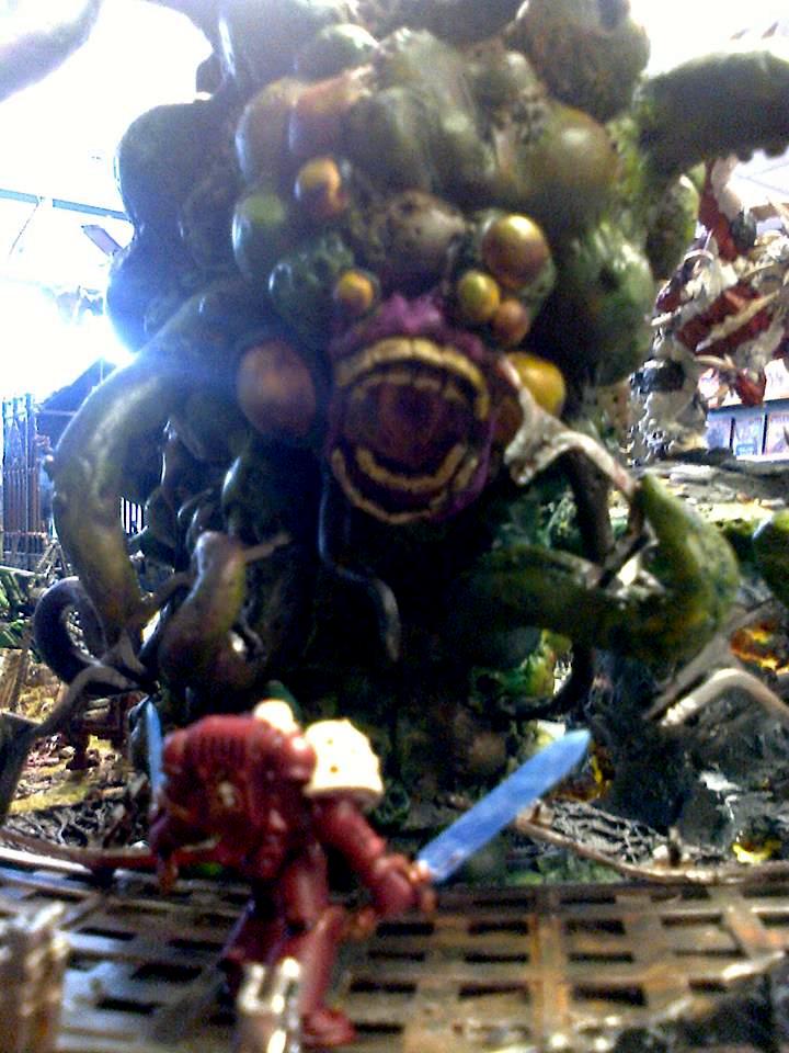 Chaos, Chaos Spawn, Diorama, Nurgle, Space Marines, Warhammer 40,000, Warhammer Fantasy, Warp Spawn