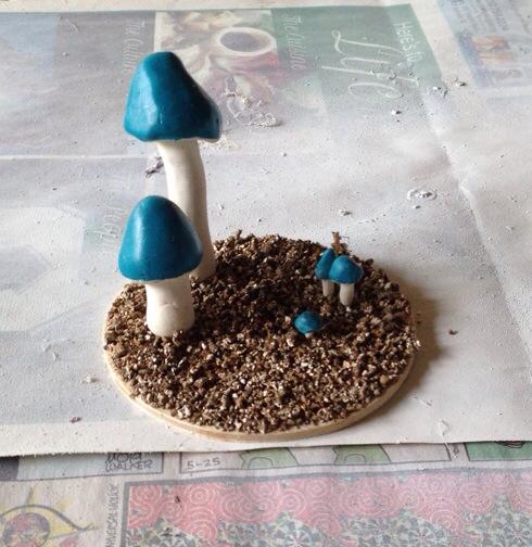 Nearly completed mushroom objective